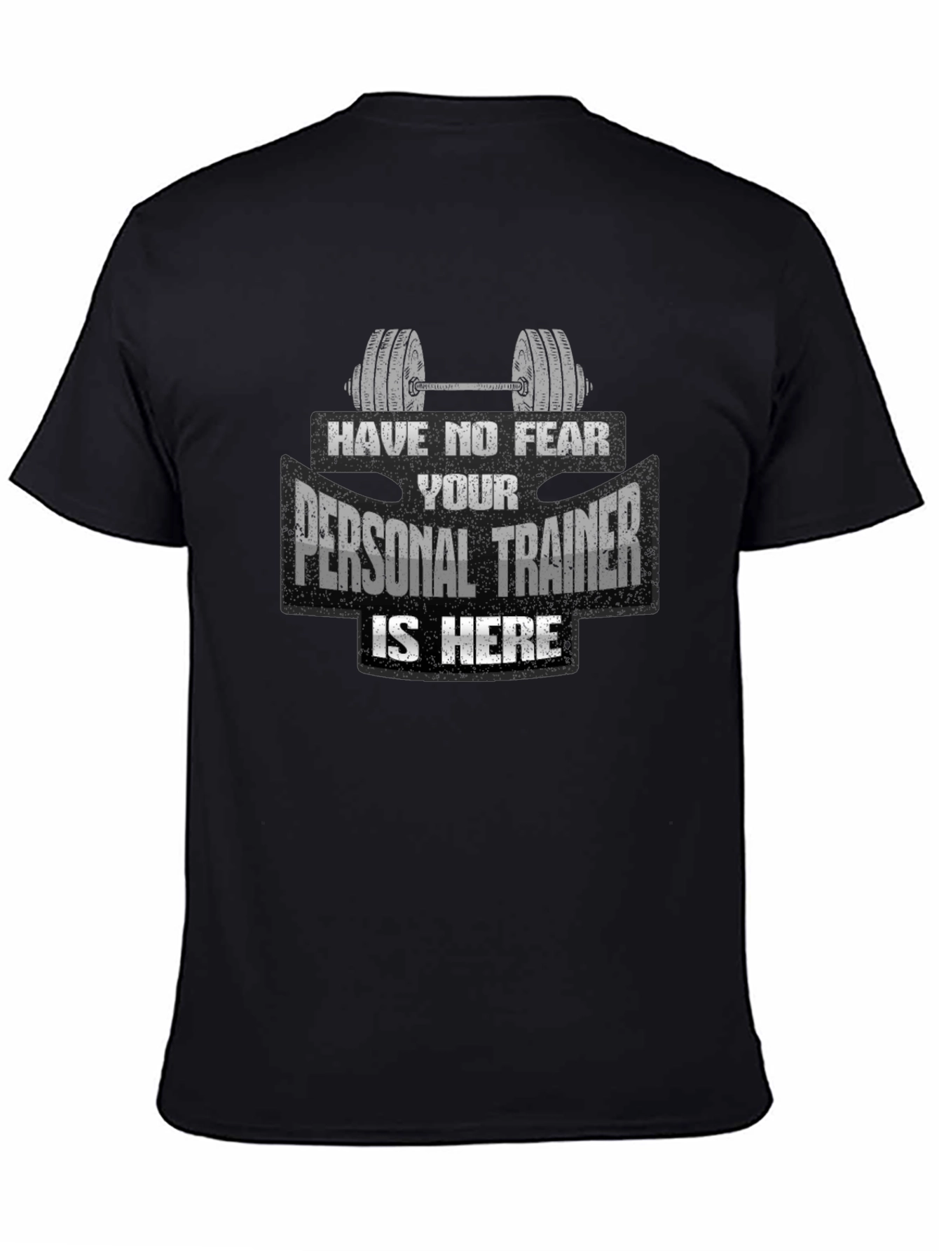 Camiseta Negra: ¡Tu Entrenador Personal Está Aquí!