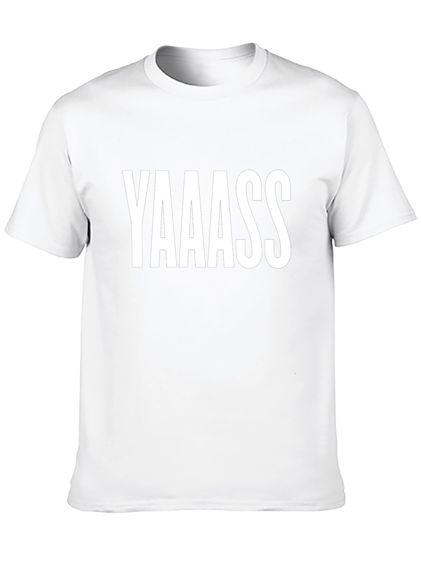 Camiseta Negra con Estampado YAAASS