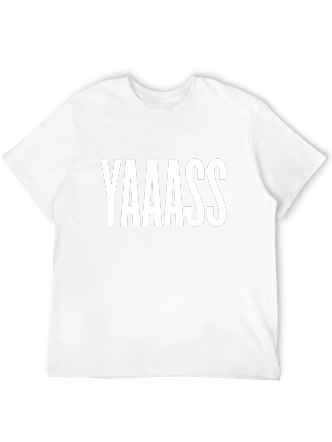 Camiseta Negra con Estampado YAAASS