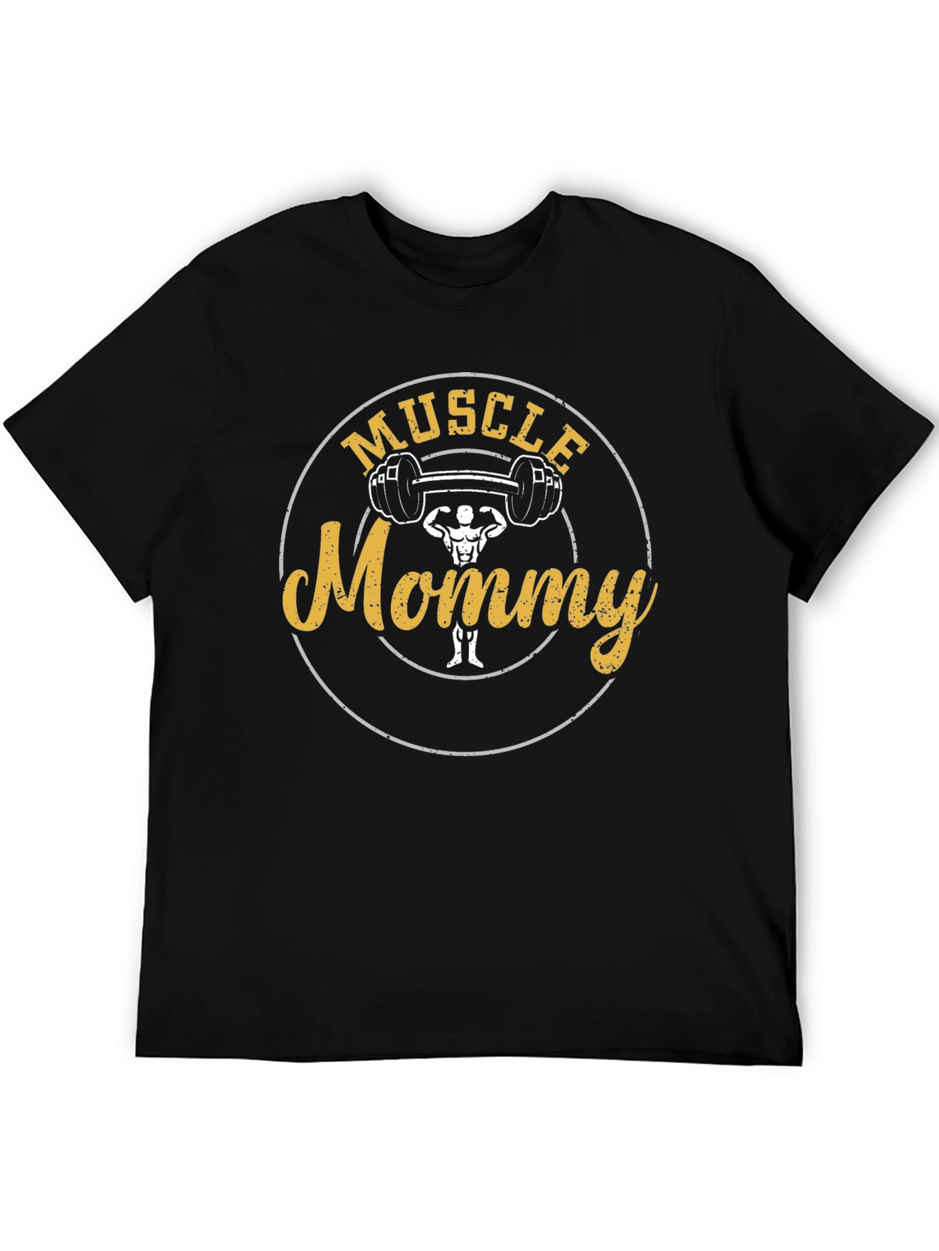 Camiseta Negra Muscle Mommy - Fitness para Mamás