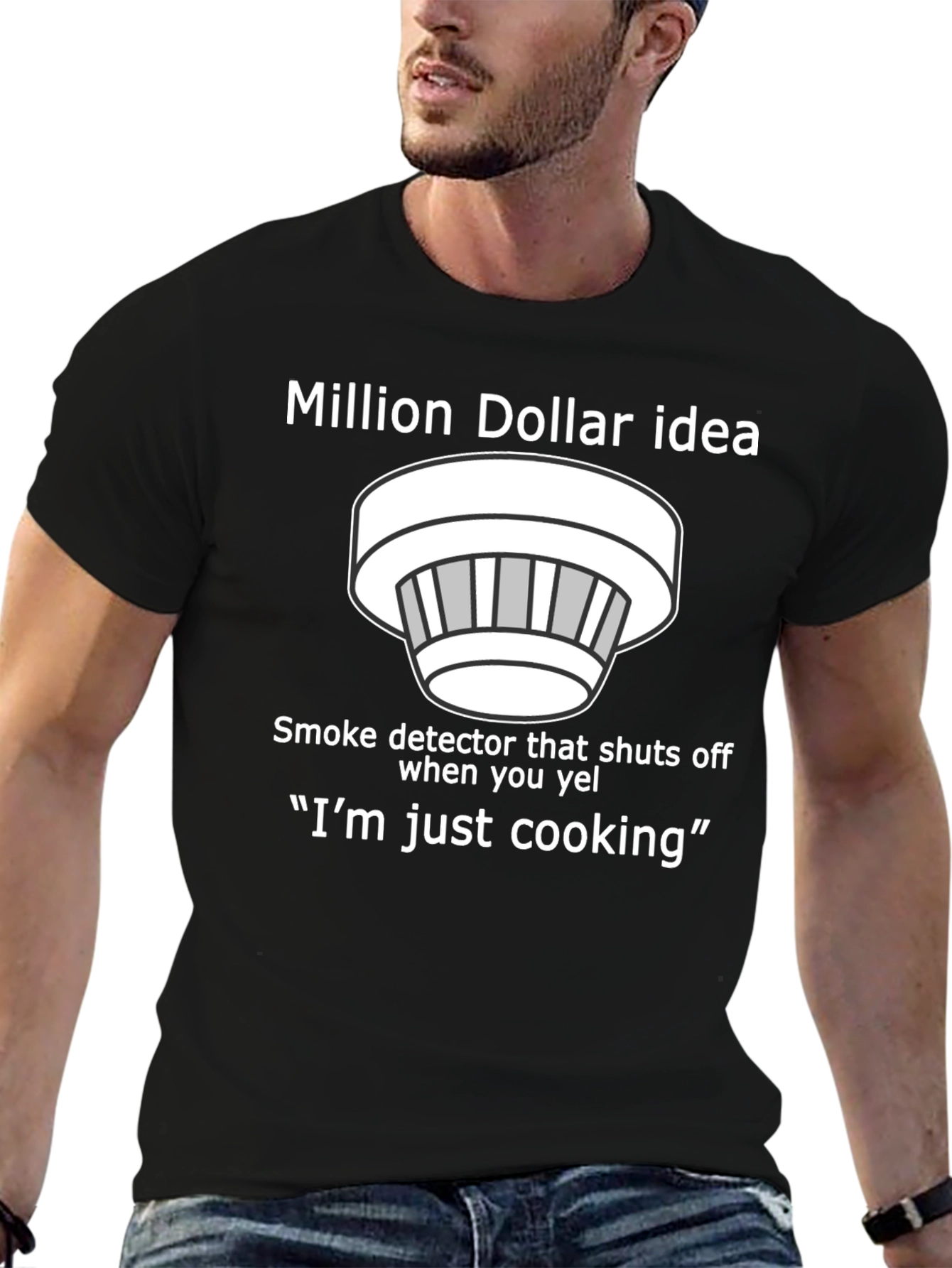 Camiseta Idea Millonaria Detector de Humo Cocina