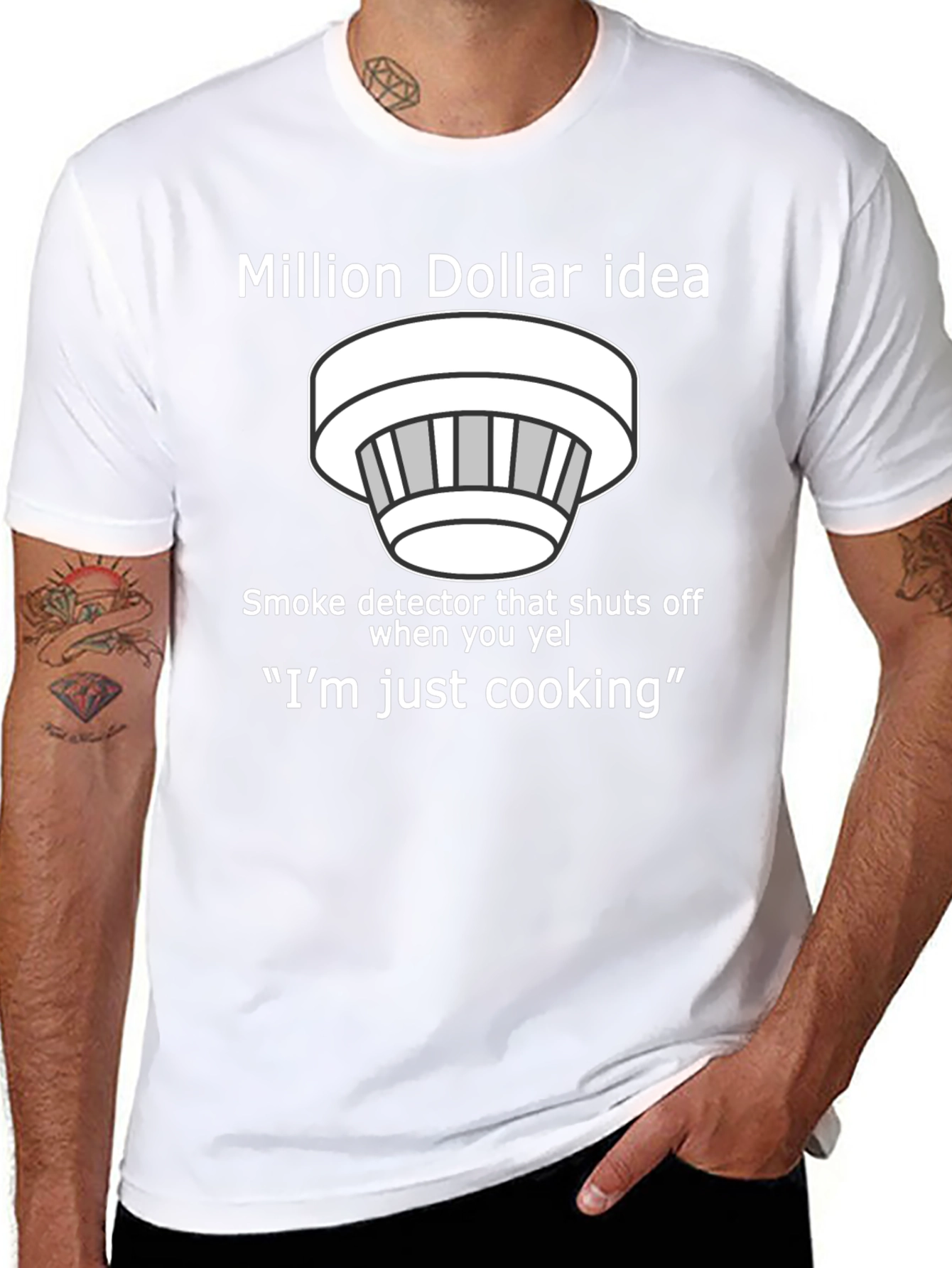 Camiseta Idea Millonaria Detector de Humo Cocina