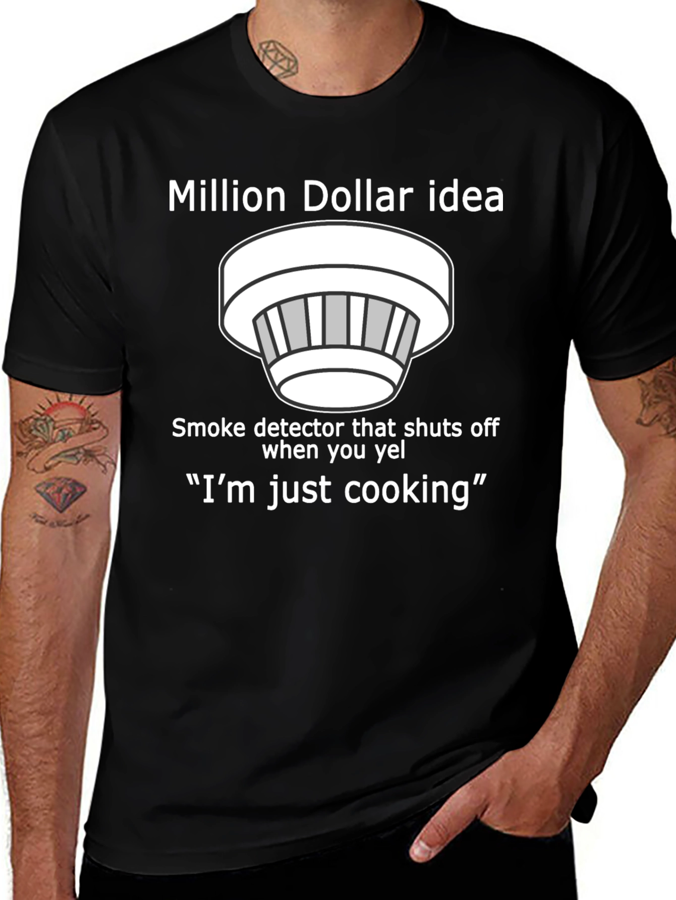 Camiseta Idea Millonaria Detector de Humo Cocina