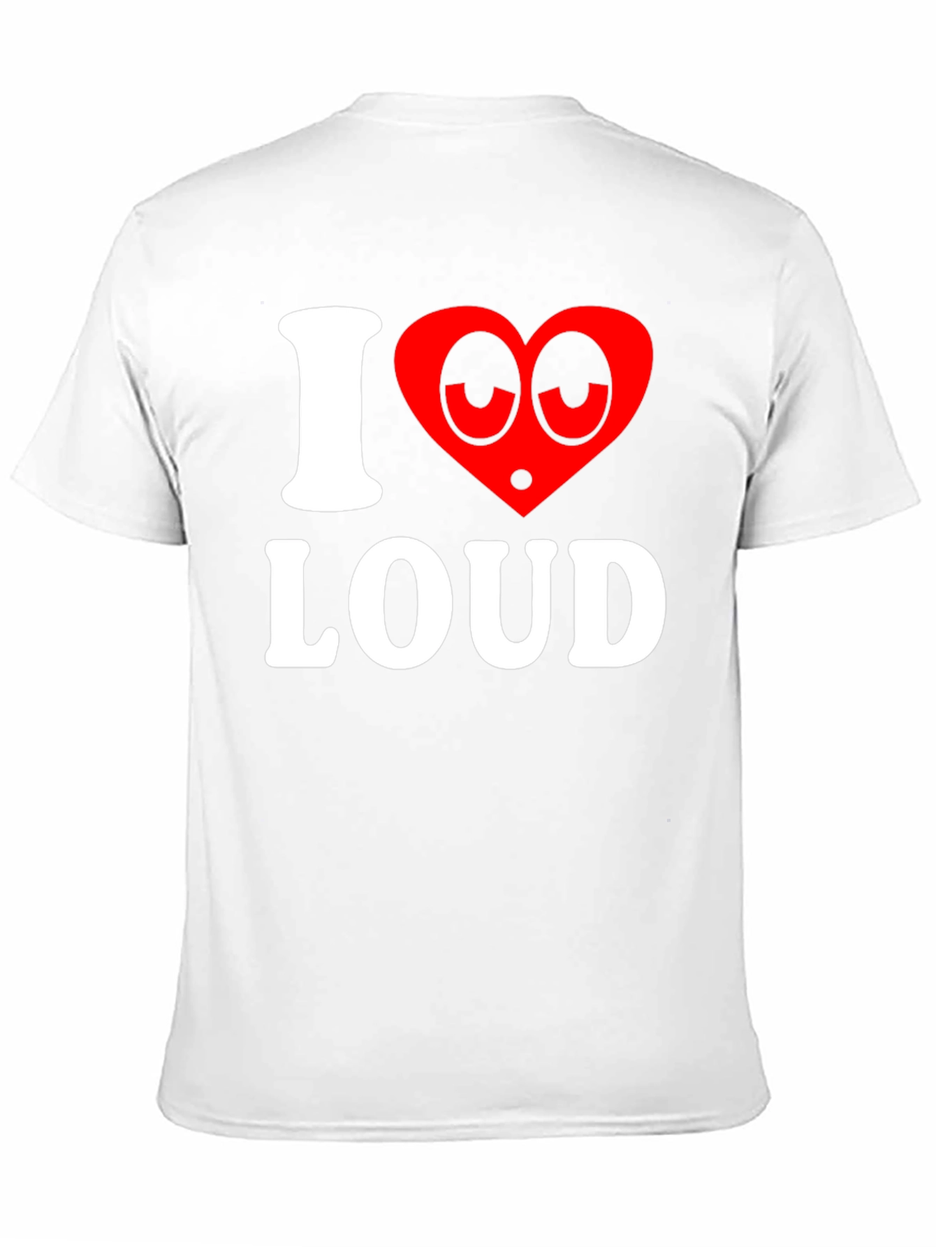 Camiseta Negra I Love Loud Divertida para Hombre