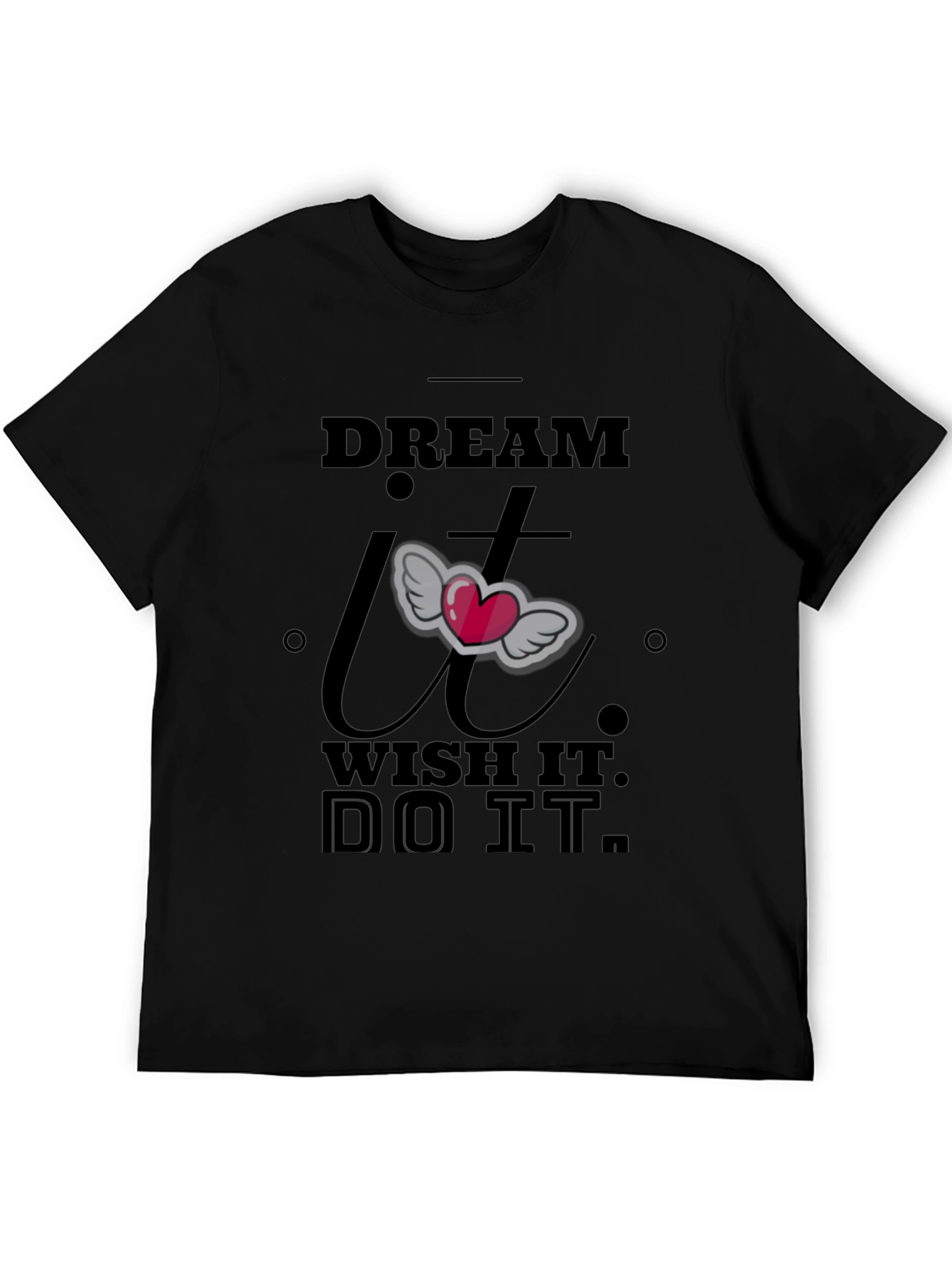 Camiseta Negra Motivacional: ¡Sueña Desea Haz!