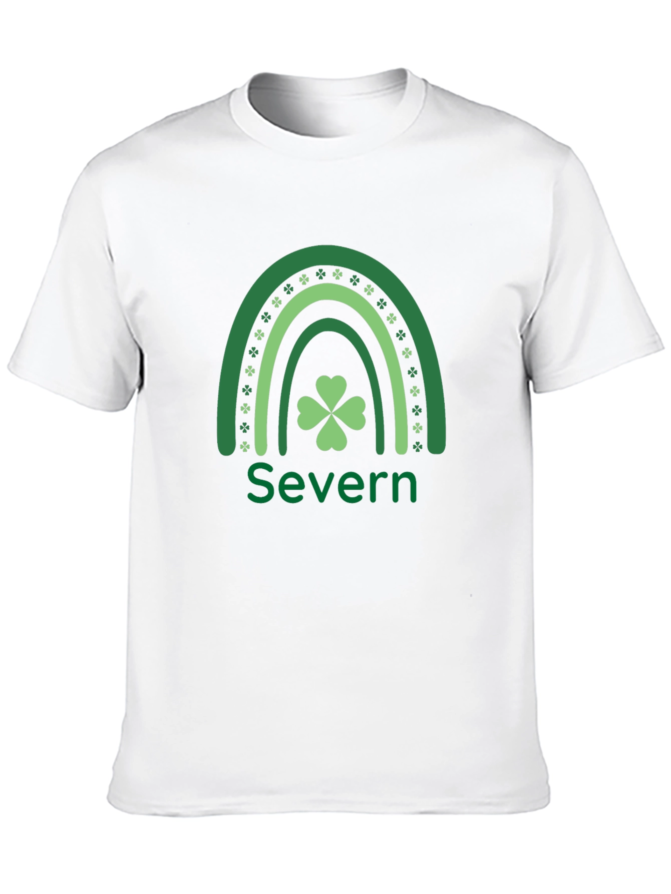Camiseta Negra Trébol Irlandés Severn
