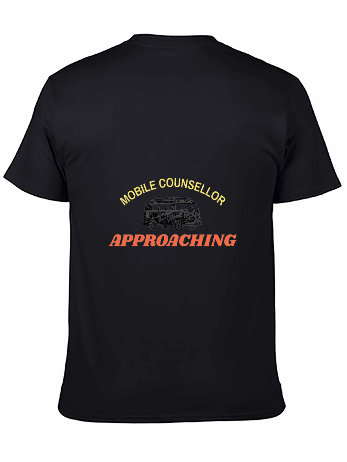 Camiseta Negra Mobile Counselor Approaching