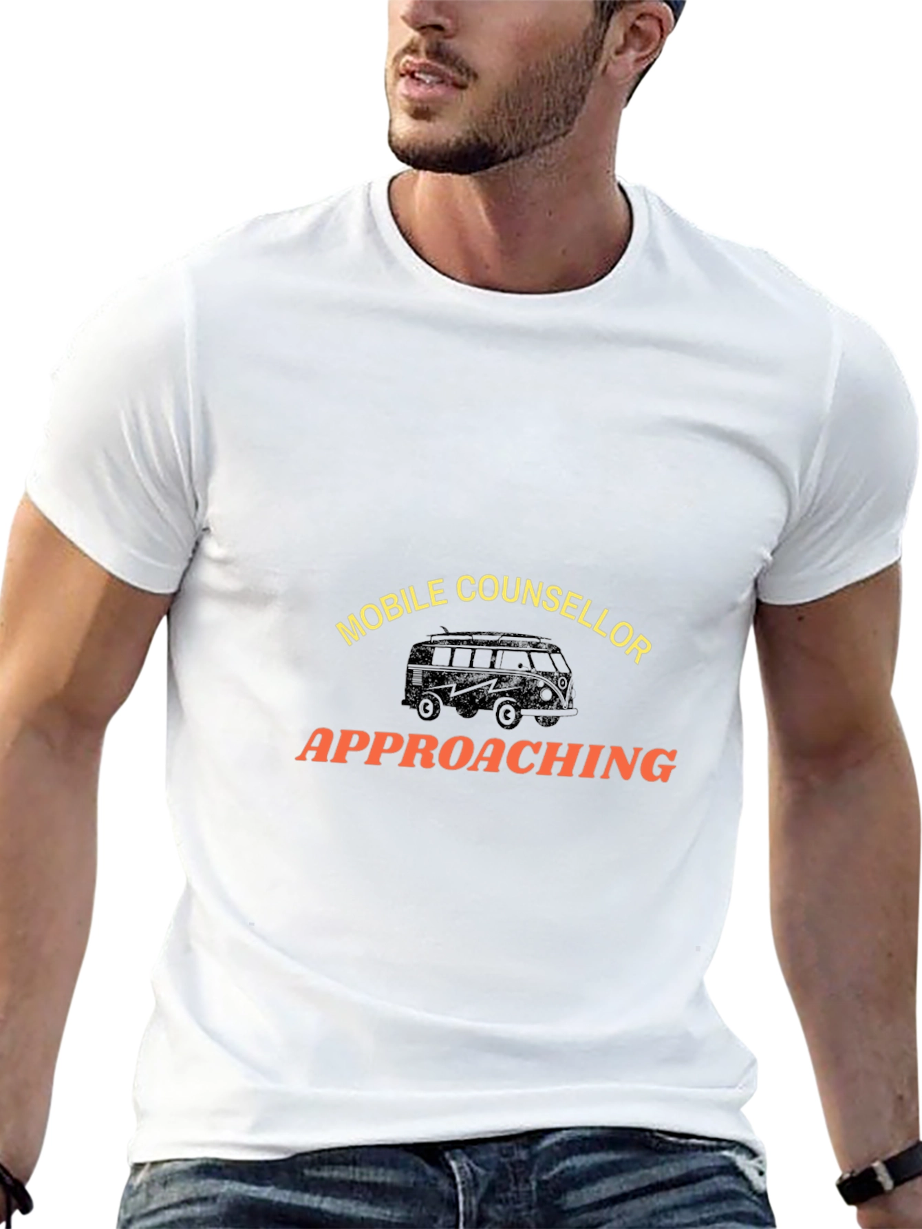 Camiseta Negra Mobile Counselor Approaching