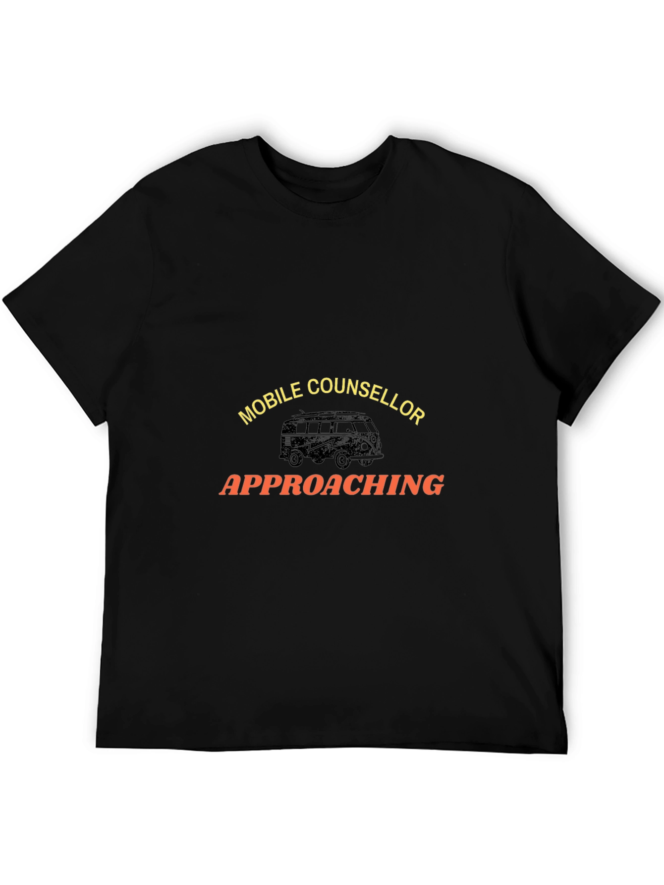 Camiseta Negra Mobile Counselor Approaching