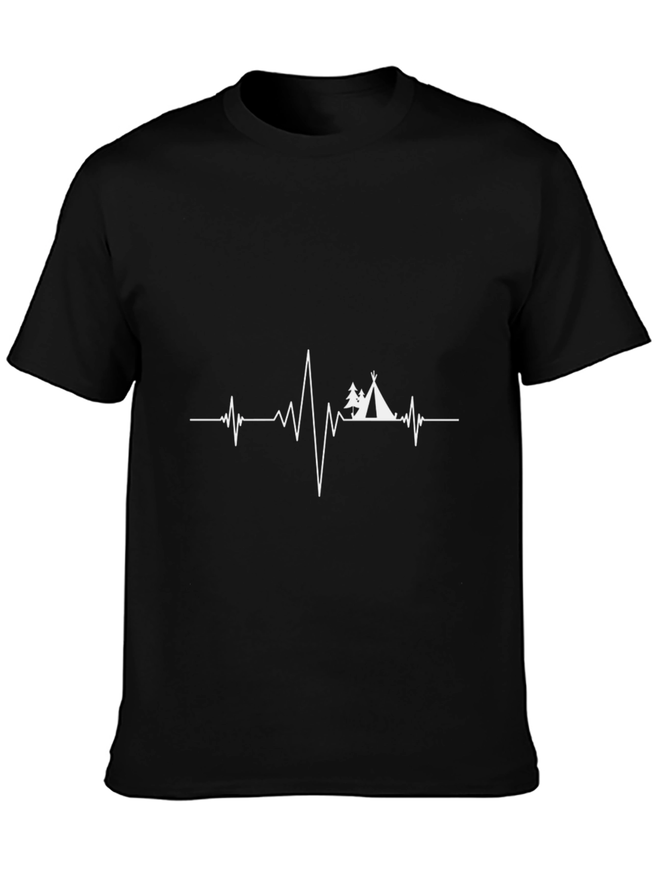 Camiseta Negra Hombre - Latido de Aventura
