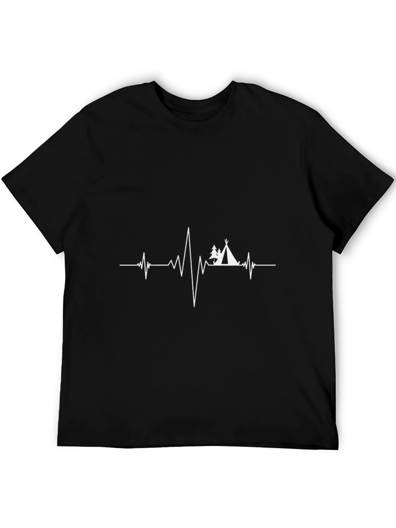 Camiseta Negra Hombre - Latido de Aventura