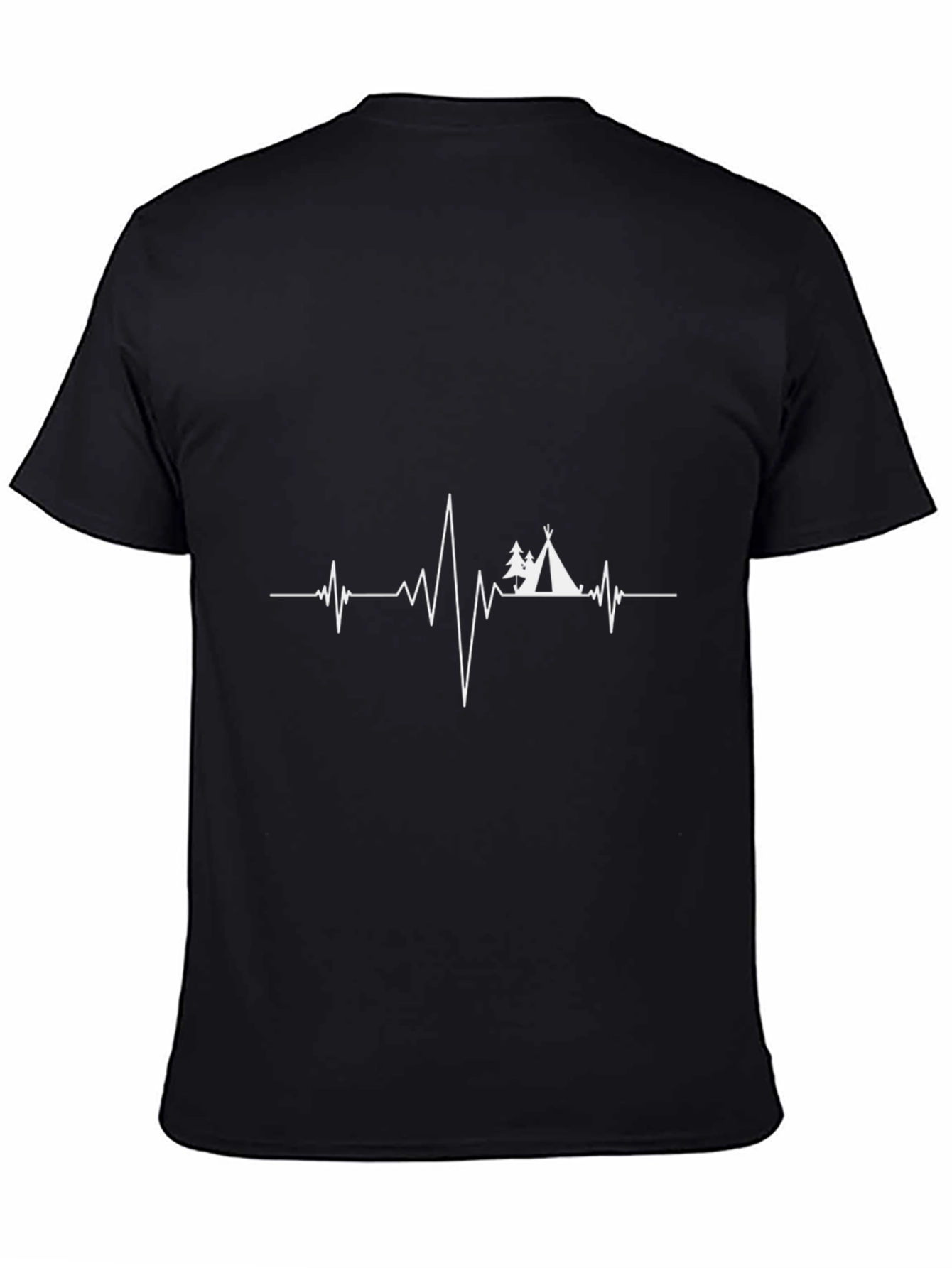 Camiseta Negra Hombre - Latido de Aventura