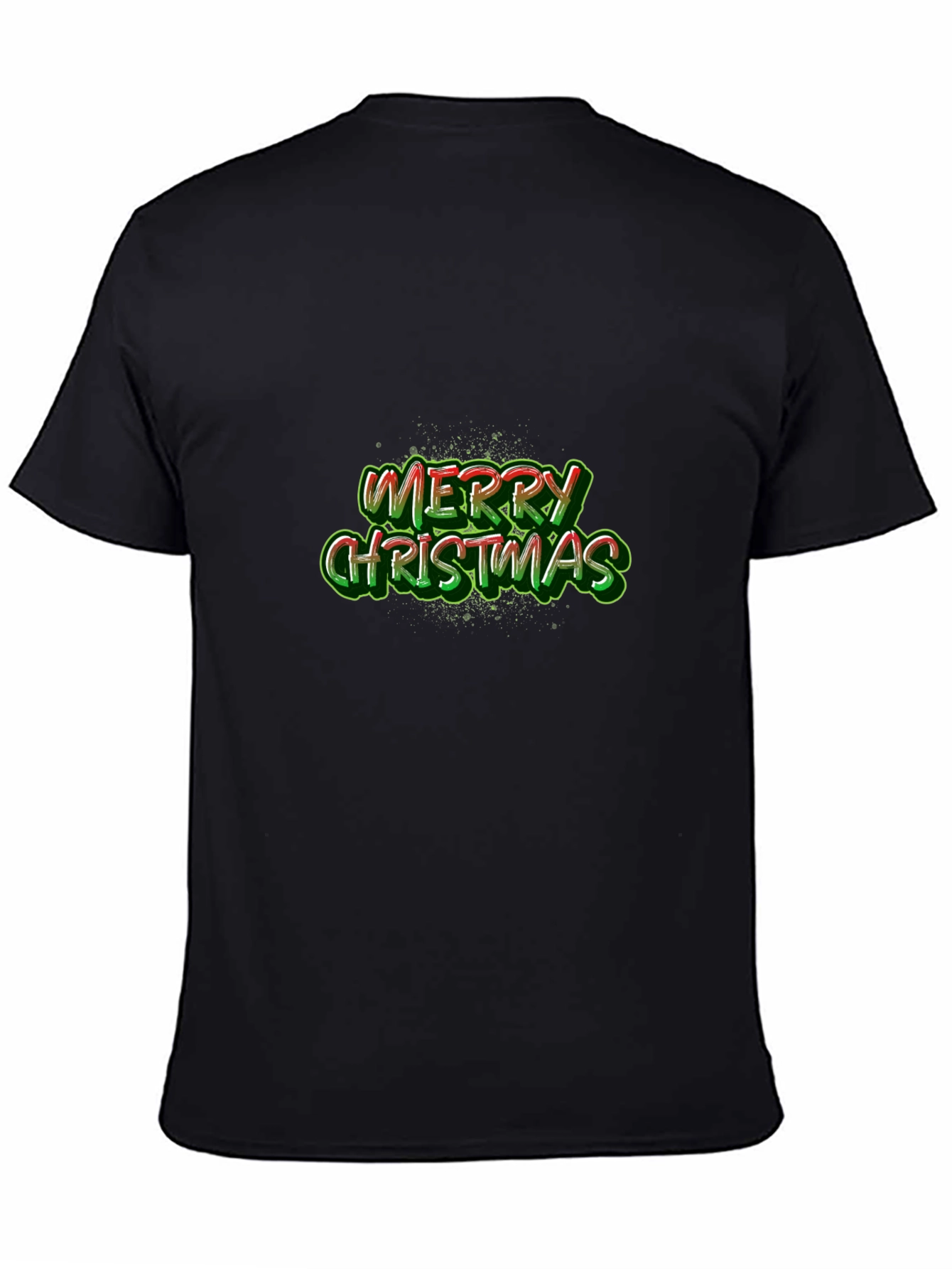 Camiseta Negra Feliz Navidad para Hombre