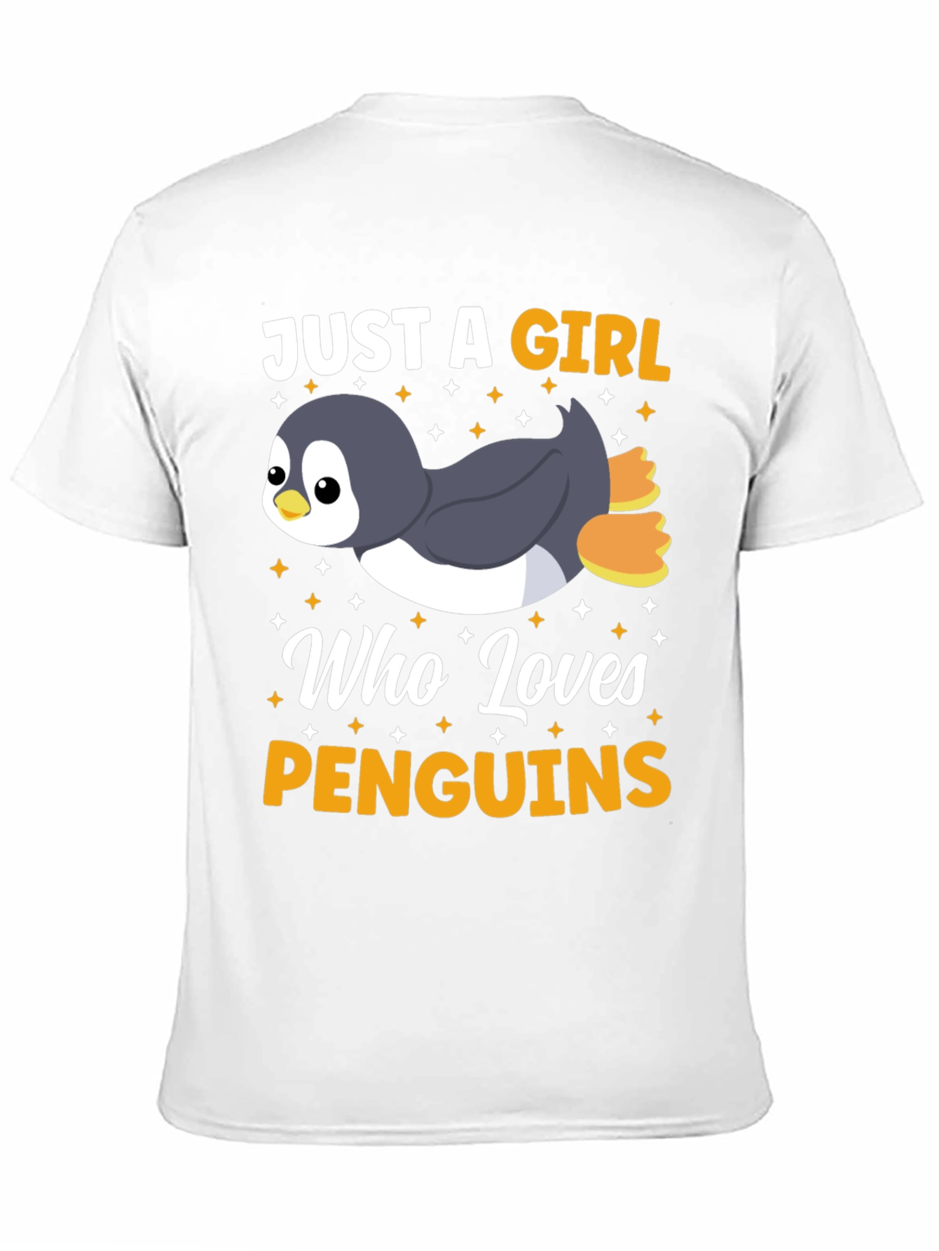 Camiseta Negra Diseño Penguin Lovers