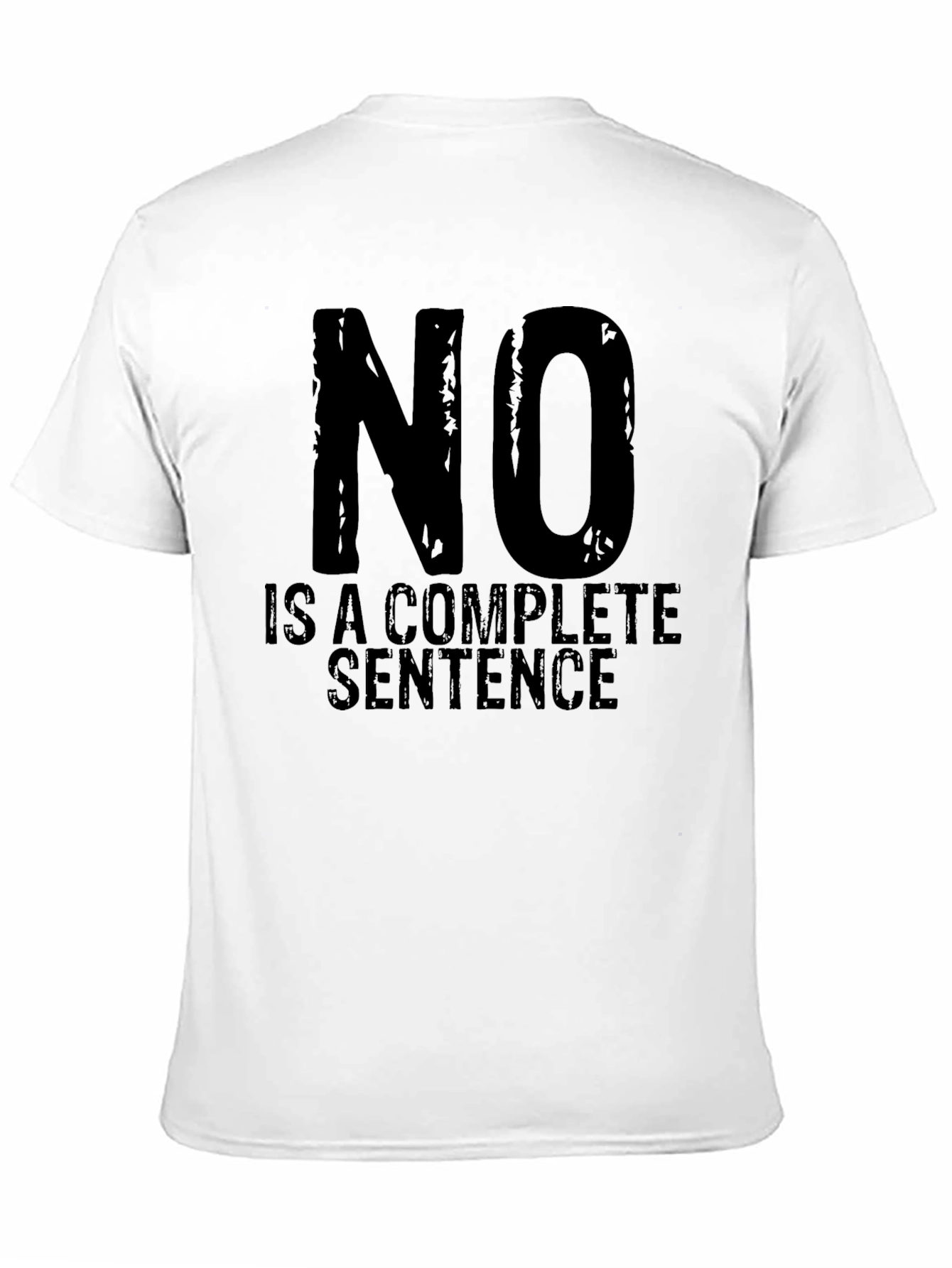Camiseta Negra con Texto NO es una Frase Completa