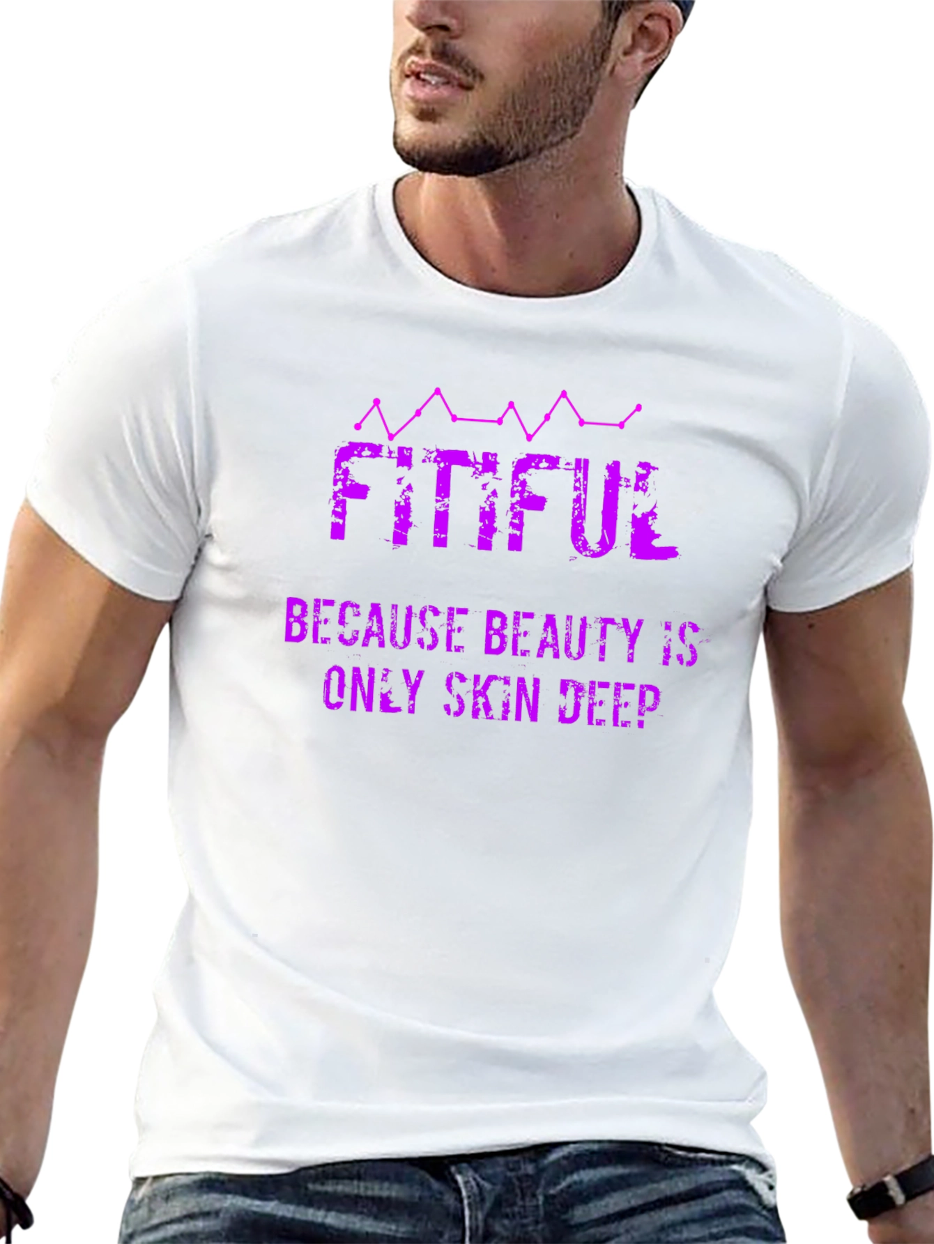 Camiseta Negra Fitiful: Belleza Profunda