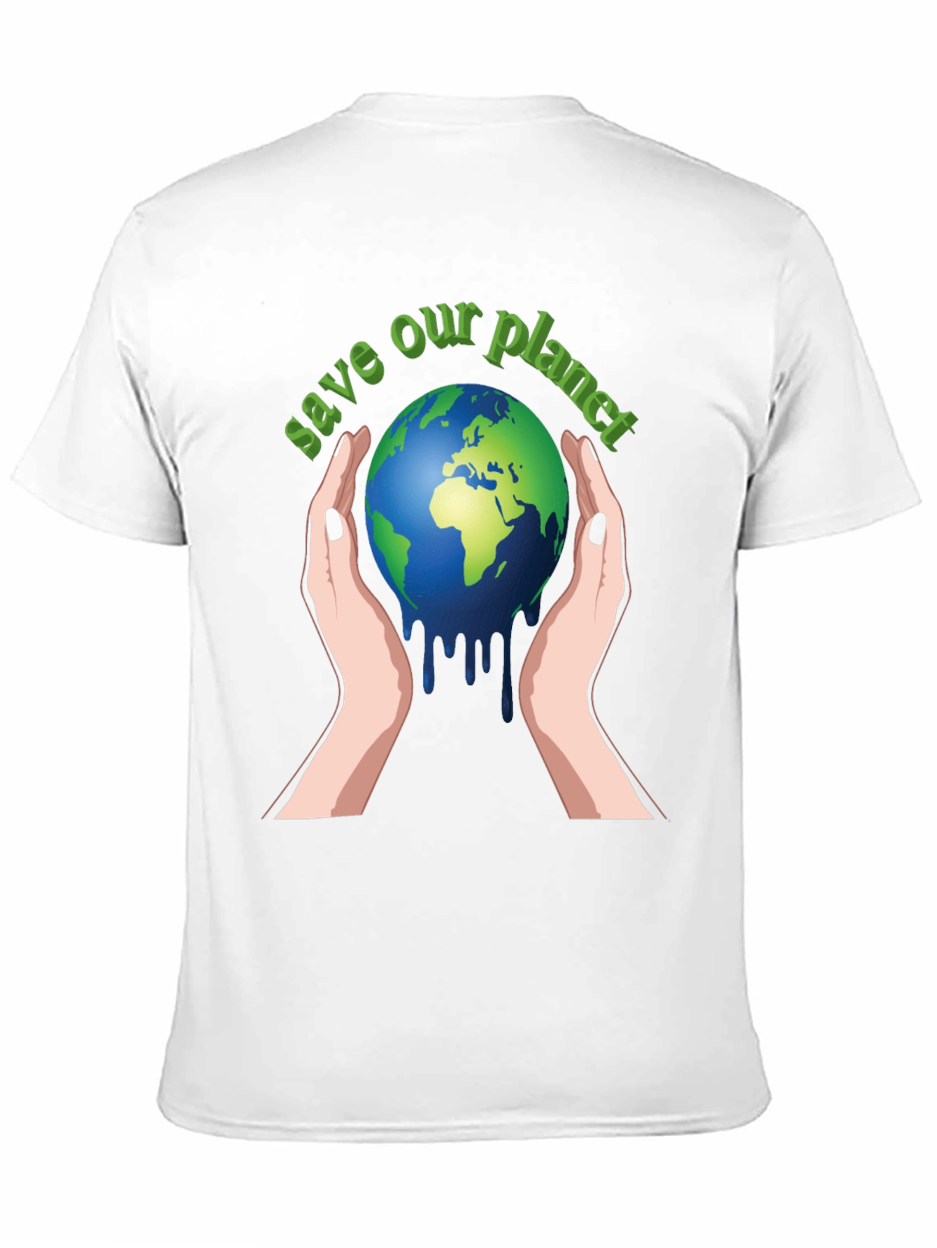 Camiseta Negra Salva Nuestro Planeta