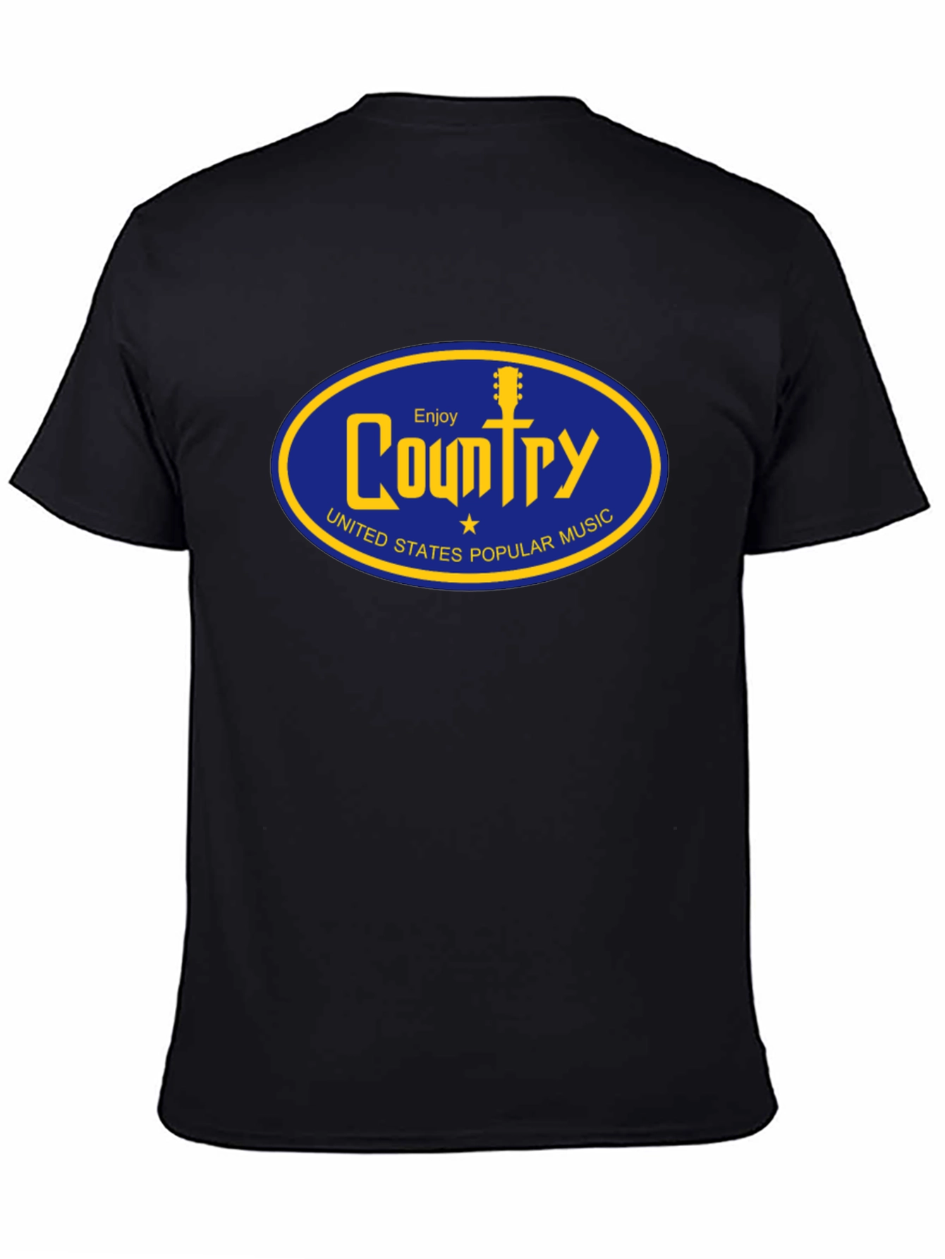 Camiseta Negra Country Music Retro