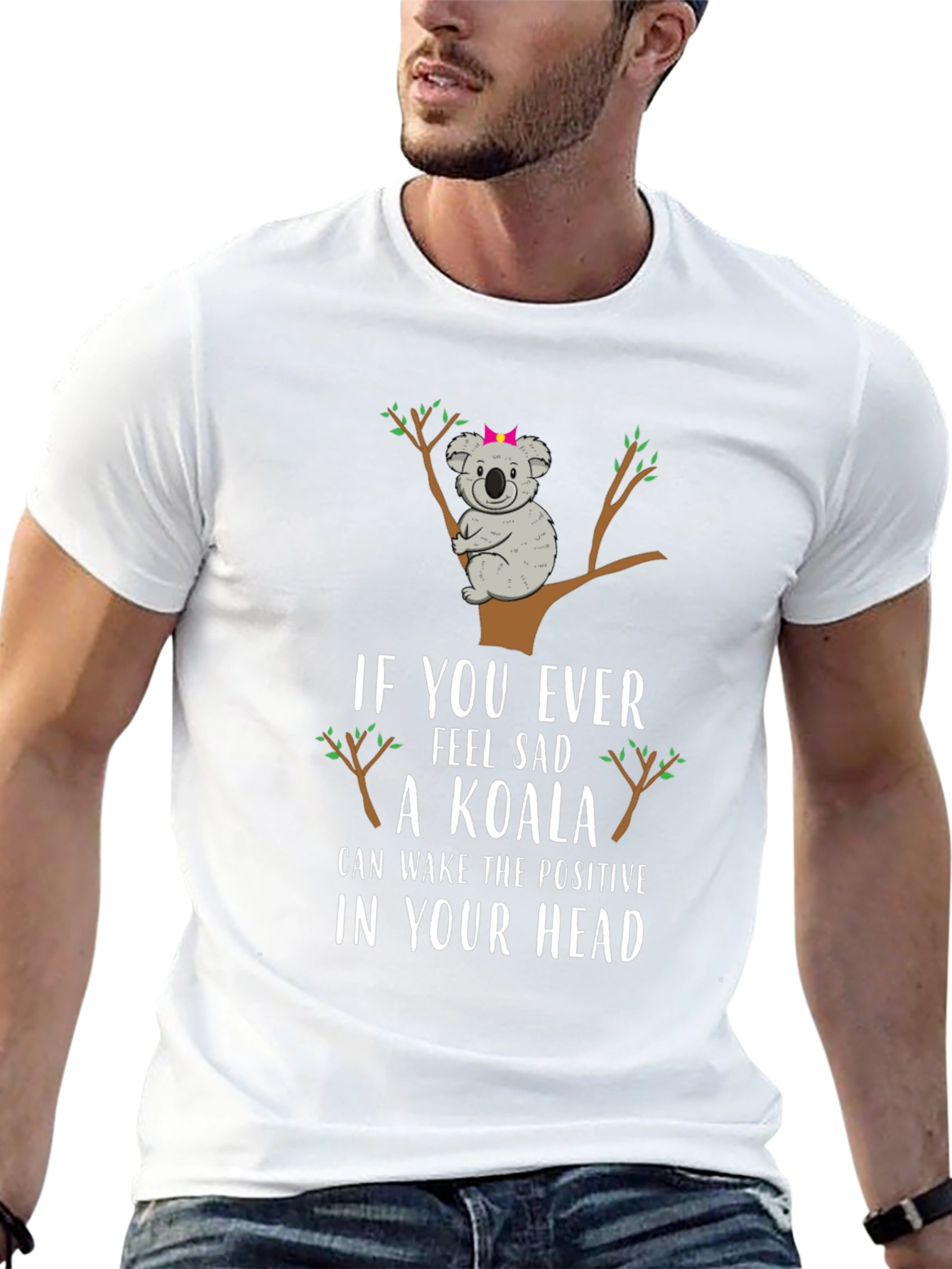 Camiseta Negra Koala Positivo