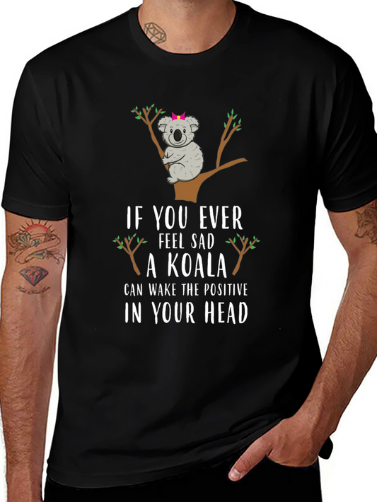 Camiseta Negra Koala Positivo