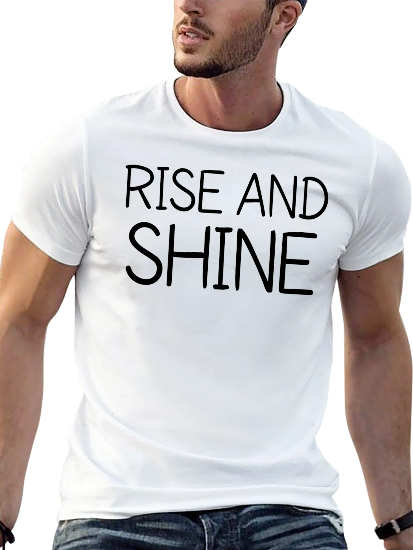 Camiseta Negra Levántate y Brilla