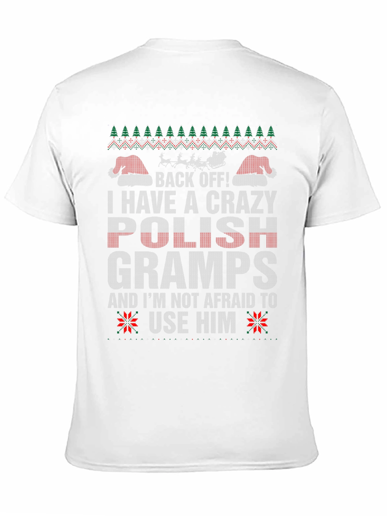 Camiseta divertida de Navidad Abuelo Polaco Loco