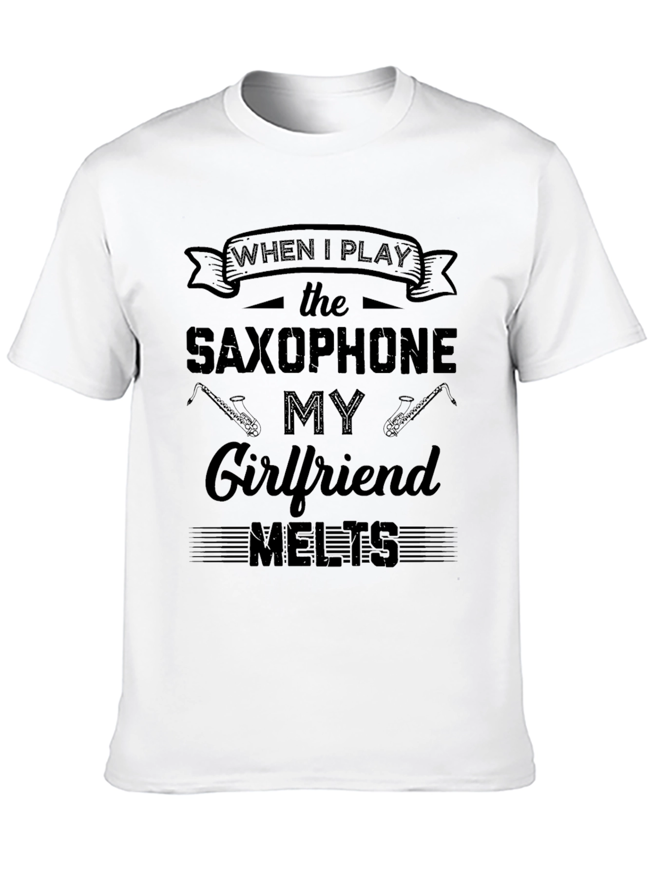 Camiseta Negra Saxofón