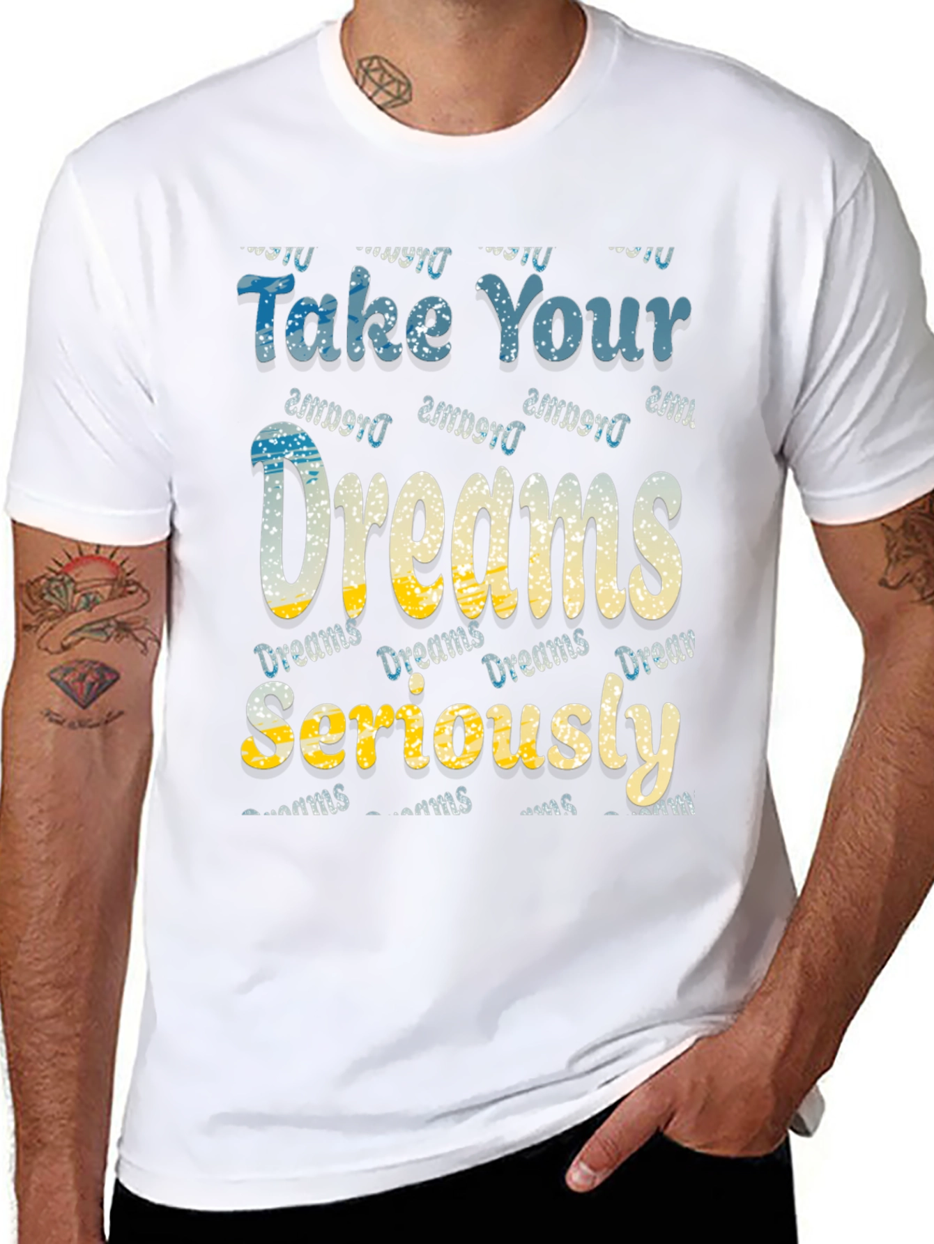 Camiseta Negra Take Your Dreams Seriously