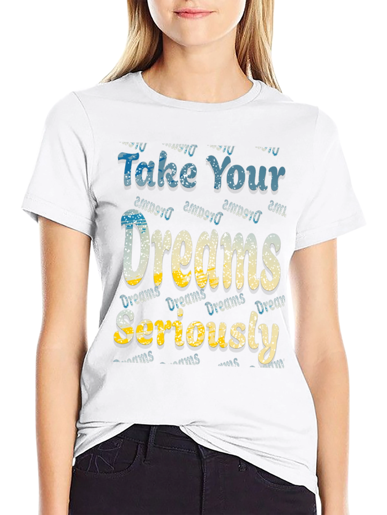Camiseta Negra Take Your Dreams Seriously
