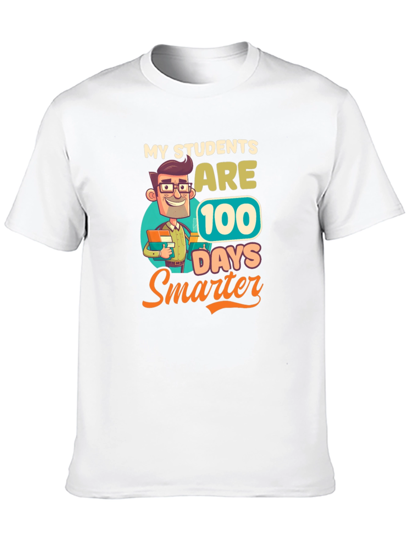 Camiseta Negra Divertida Mis Estudiantes 100 Días Más Inteligentes