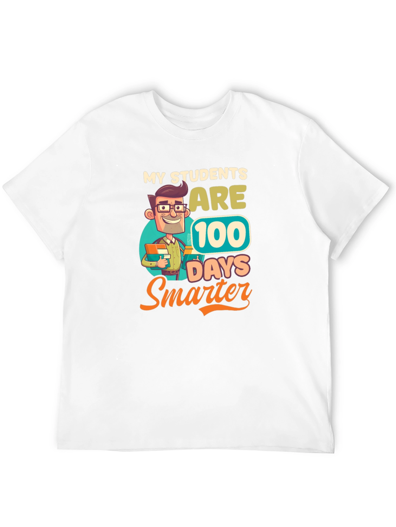 Camiseta Negra Divertida Mis Estudiantes 100 Días Más Inteligentes