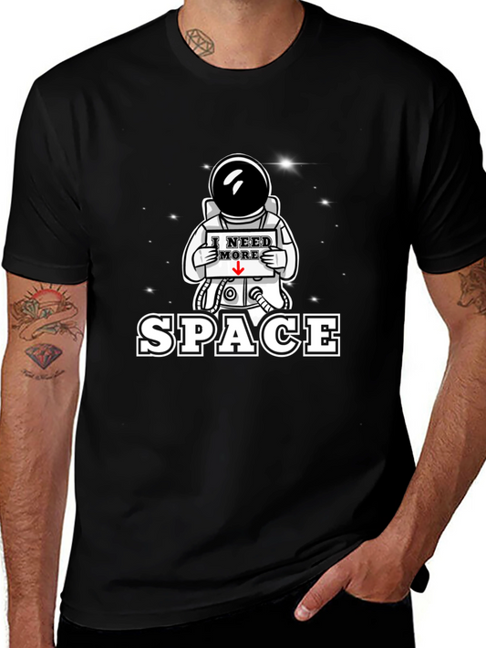 Camiseta Negra I Need More Space Astronauta
