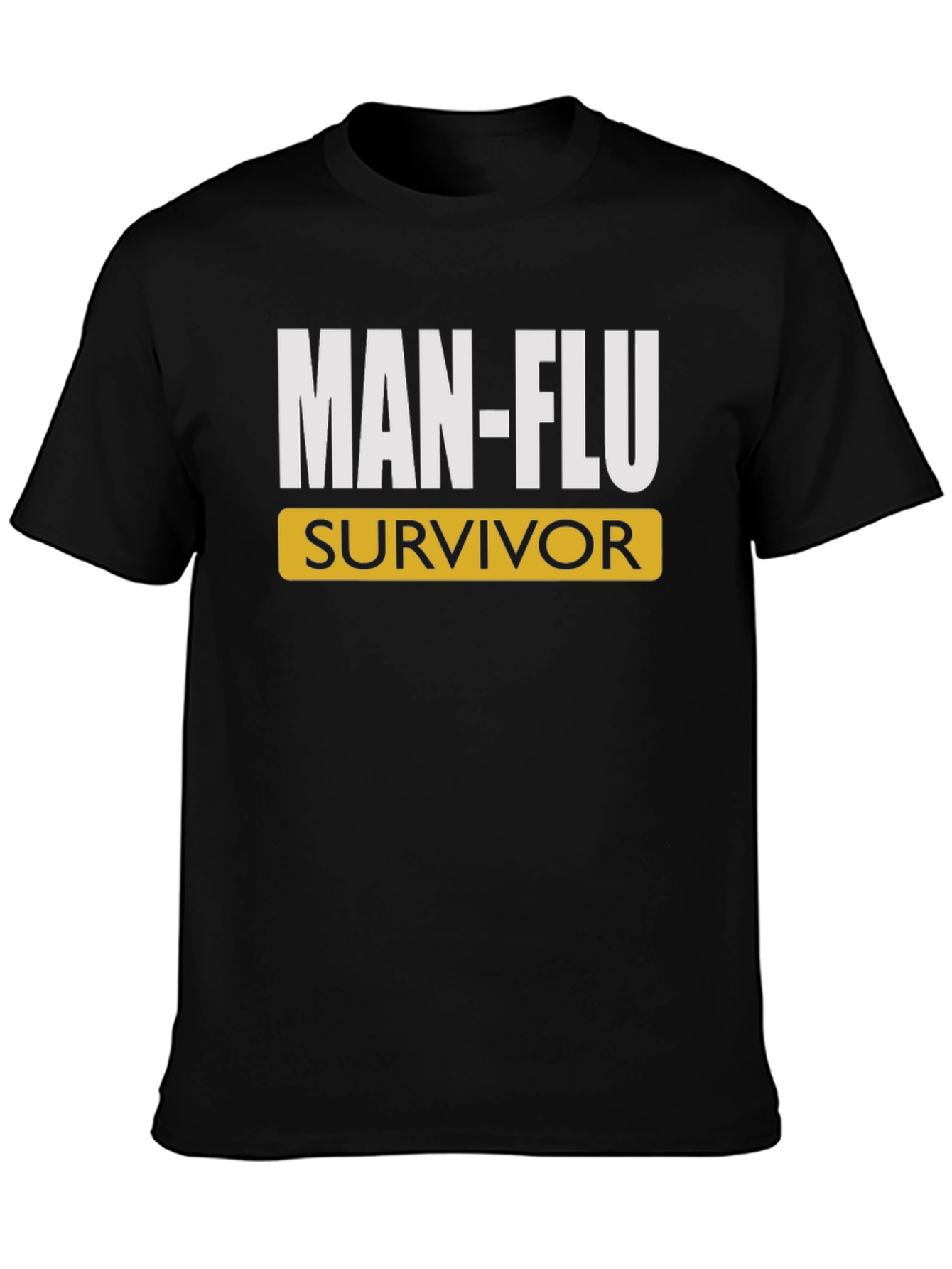 Camiseta Hombre: MAN-FLU Survivor