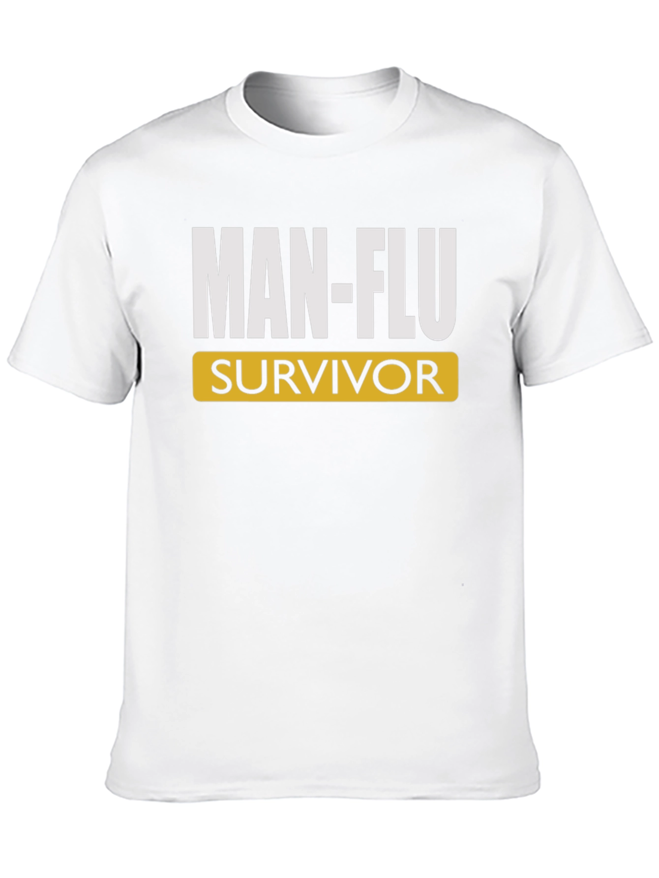 Camiseta Hombre: MAN-FLU Survivor