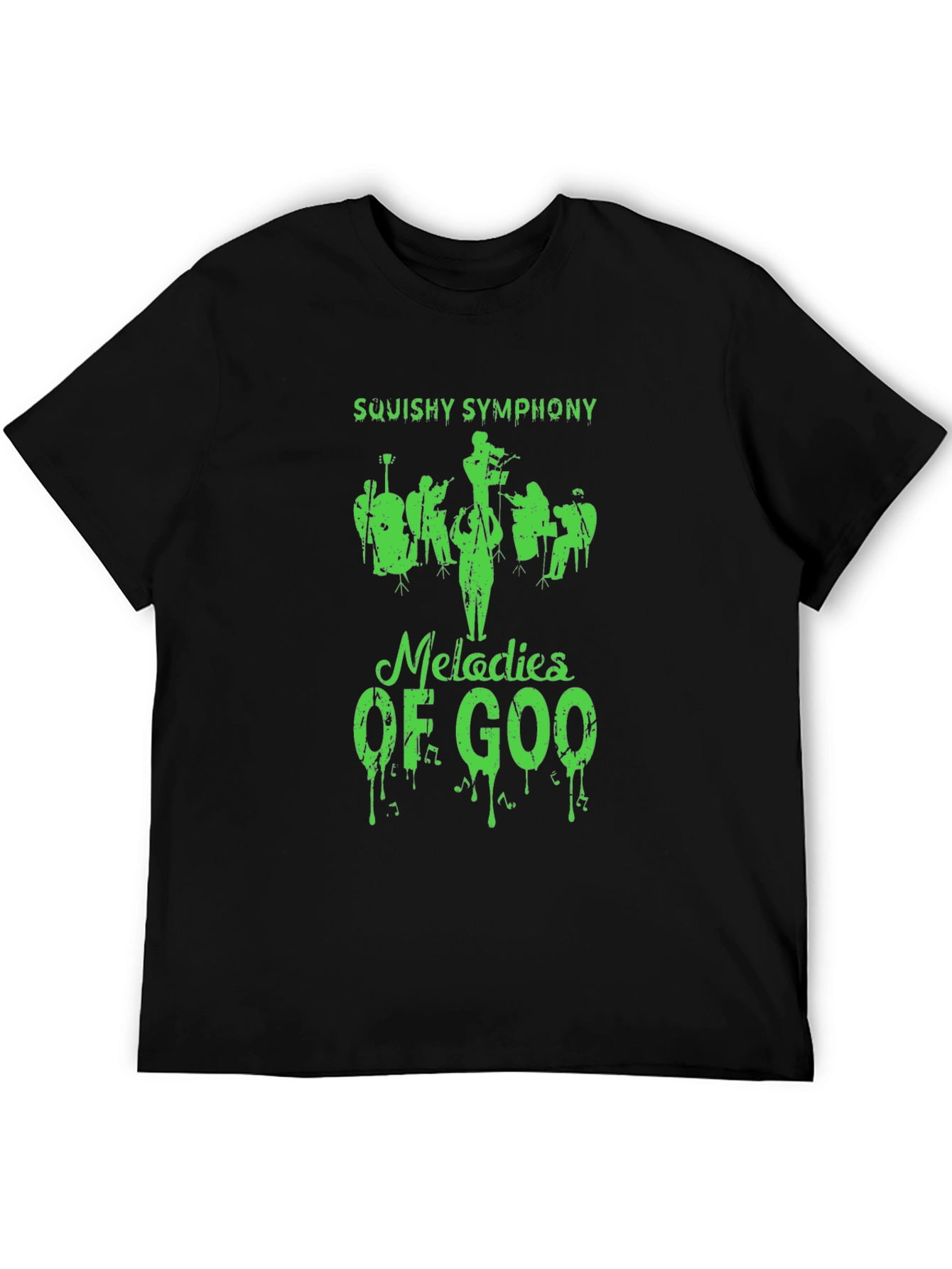 Camiseta Negra Squishy Symphony Melodías de Goo