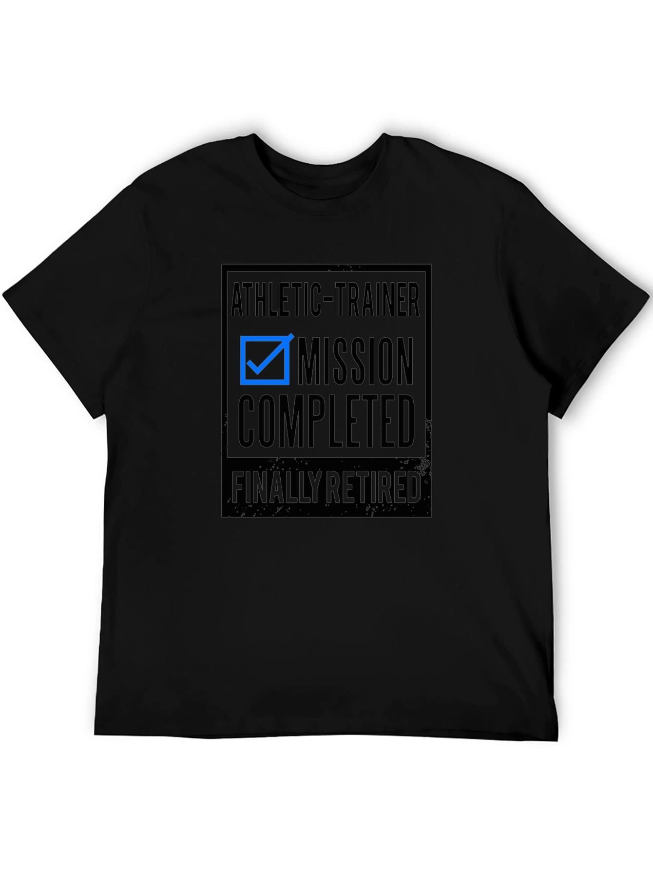 Camiseta Negra: Entrenador Atlético - Misión Cumplida
