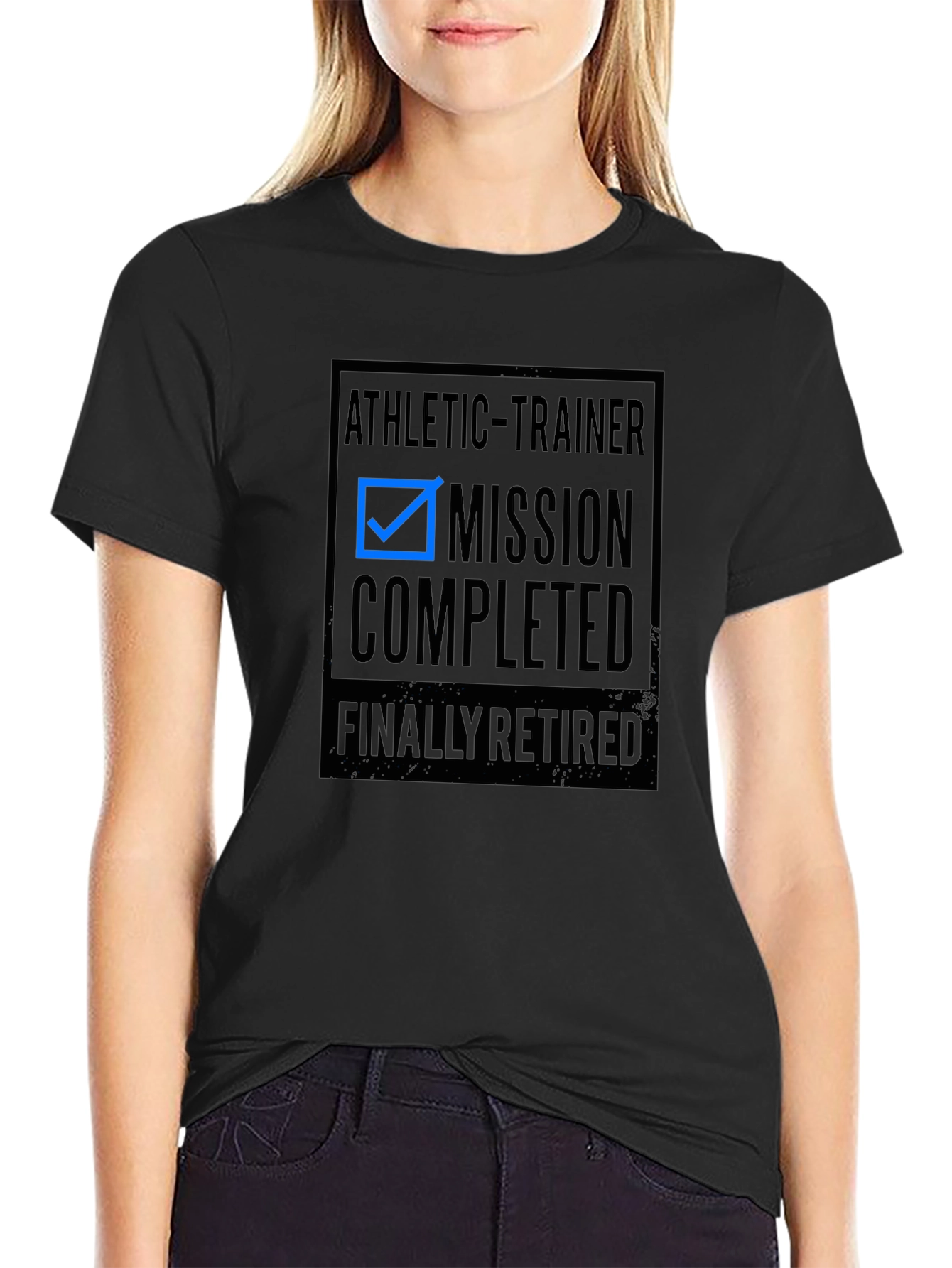 Camiseta Negra: Entrenador Atlético - Misión Cumplida