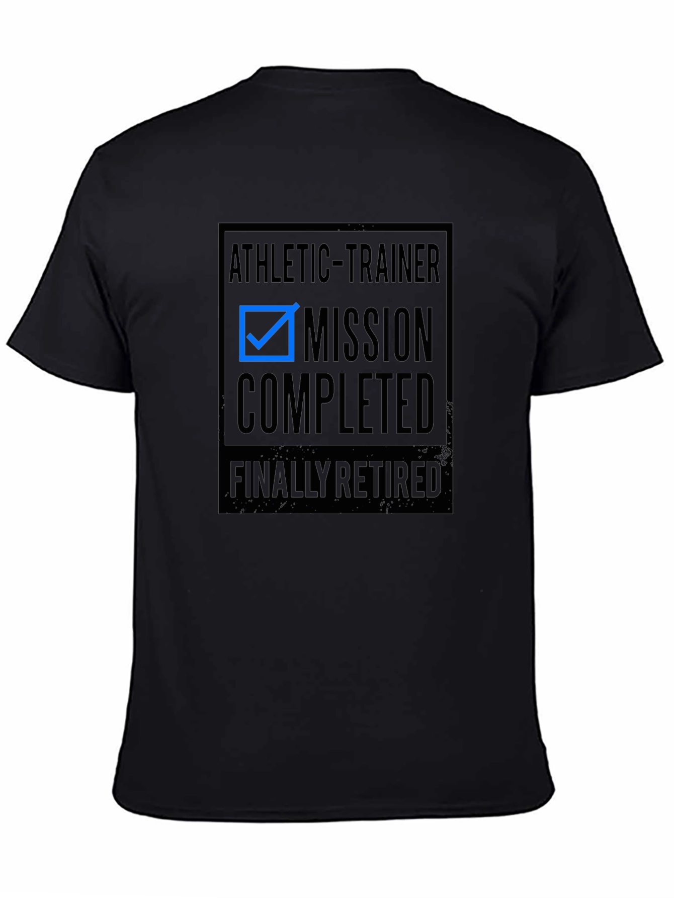 Camiseta Negra: Entrenador Atlético - Misión Cumplida