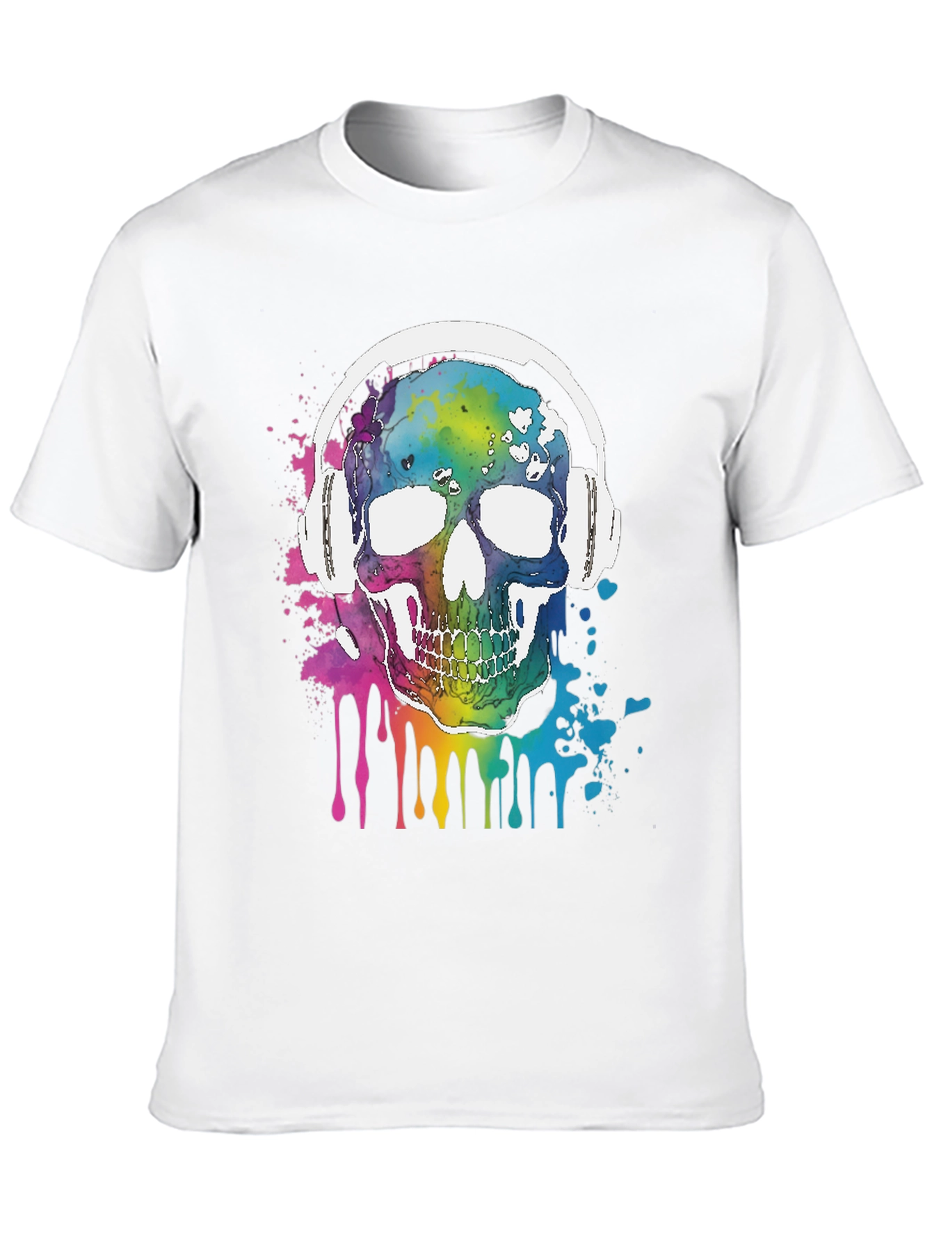 Camiseta Negra con Calavera Musical