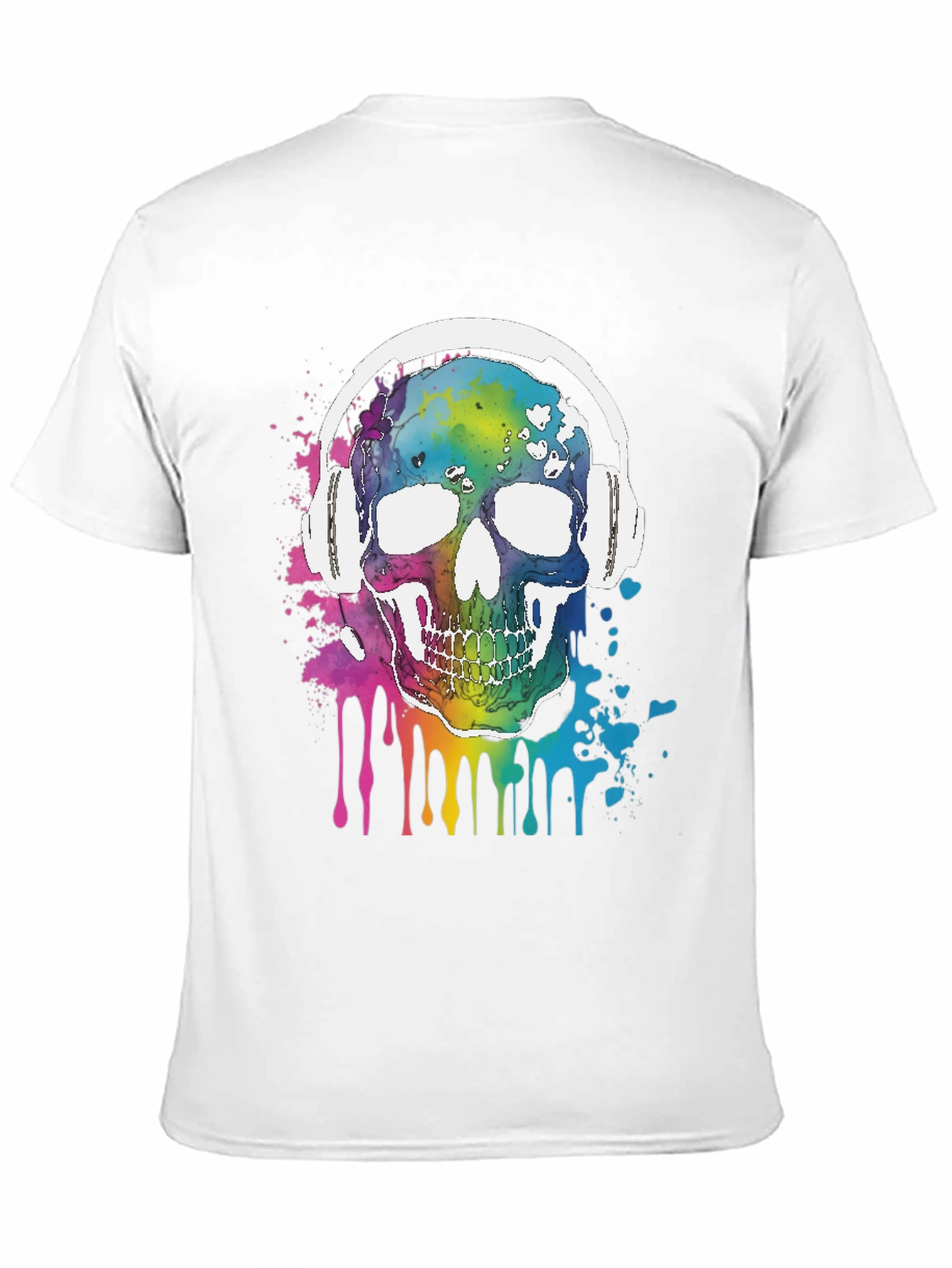 Camiseta Negra con Calavera Musical