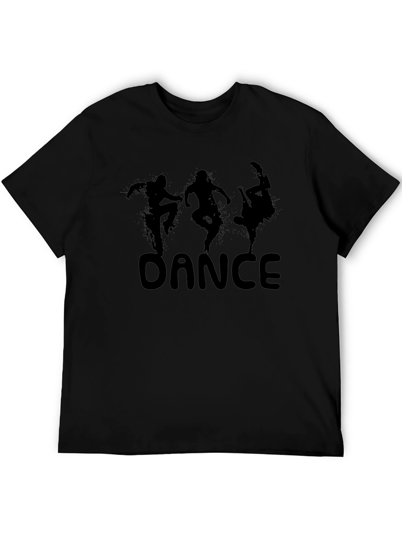 Camiseta Negra Estampada: DANCE Estilo Urbano