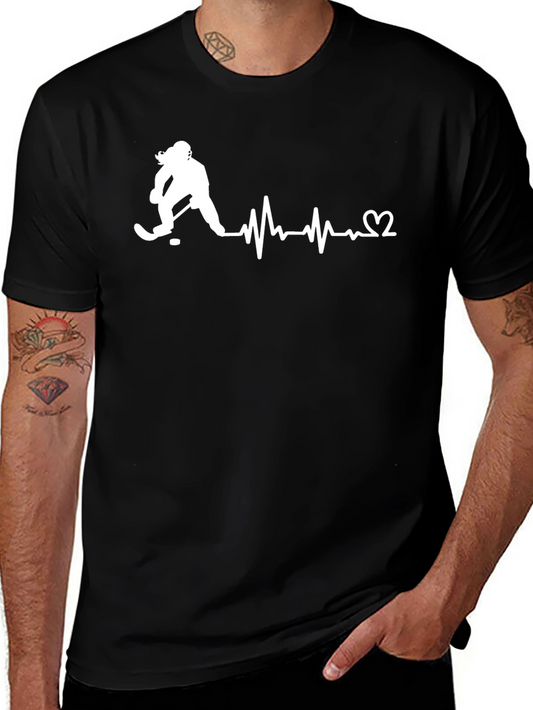 Camiseta Negra Hockey Corazón - Pasión Deportiva