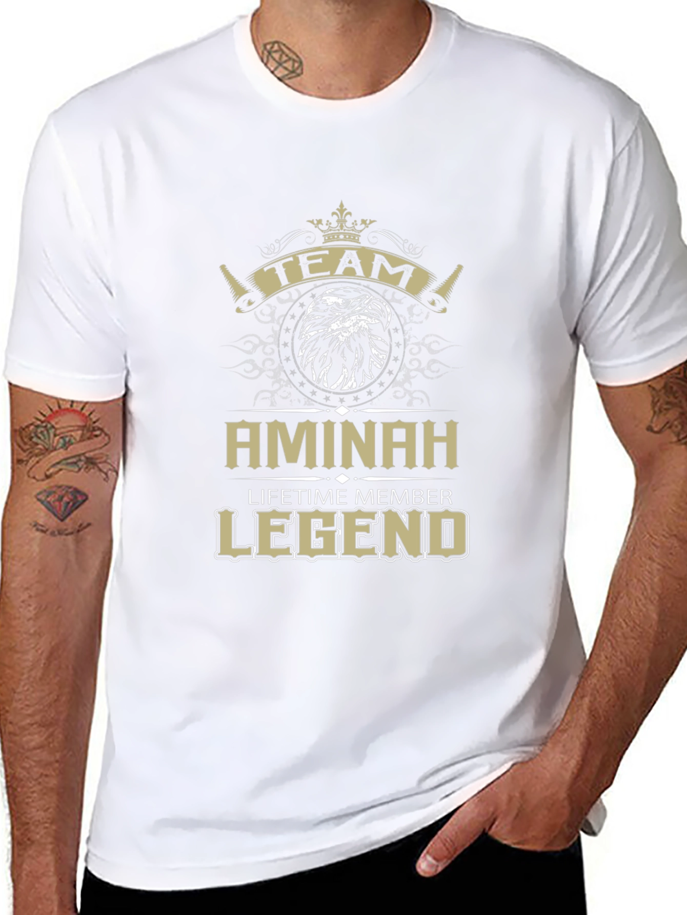 Camiseta Negra Team Aminah Legend