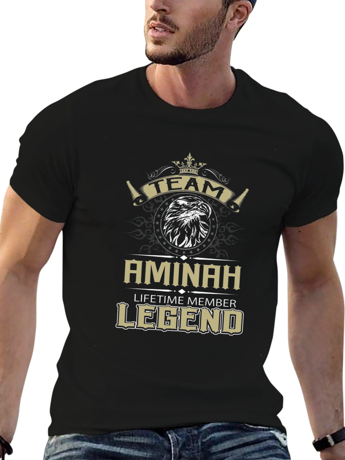 Camiseta Negra Team Aminah Legend