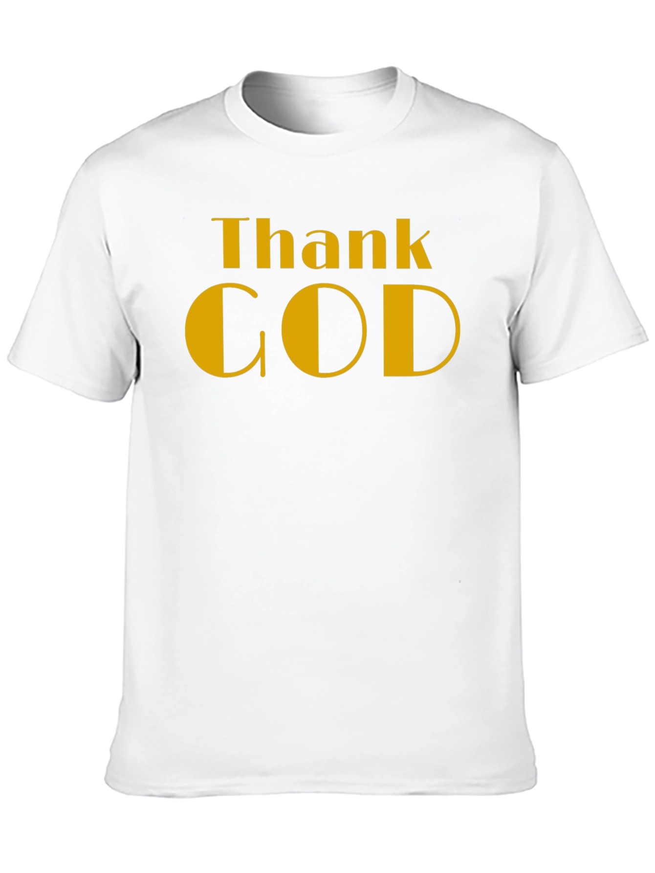 Camiseta Negra Thank God - Estilo y Gratitud