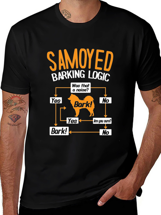 Camiseta Lógica de Ladridos Samoyedo