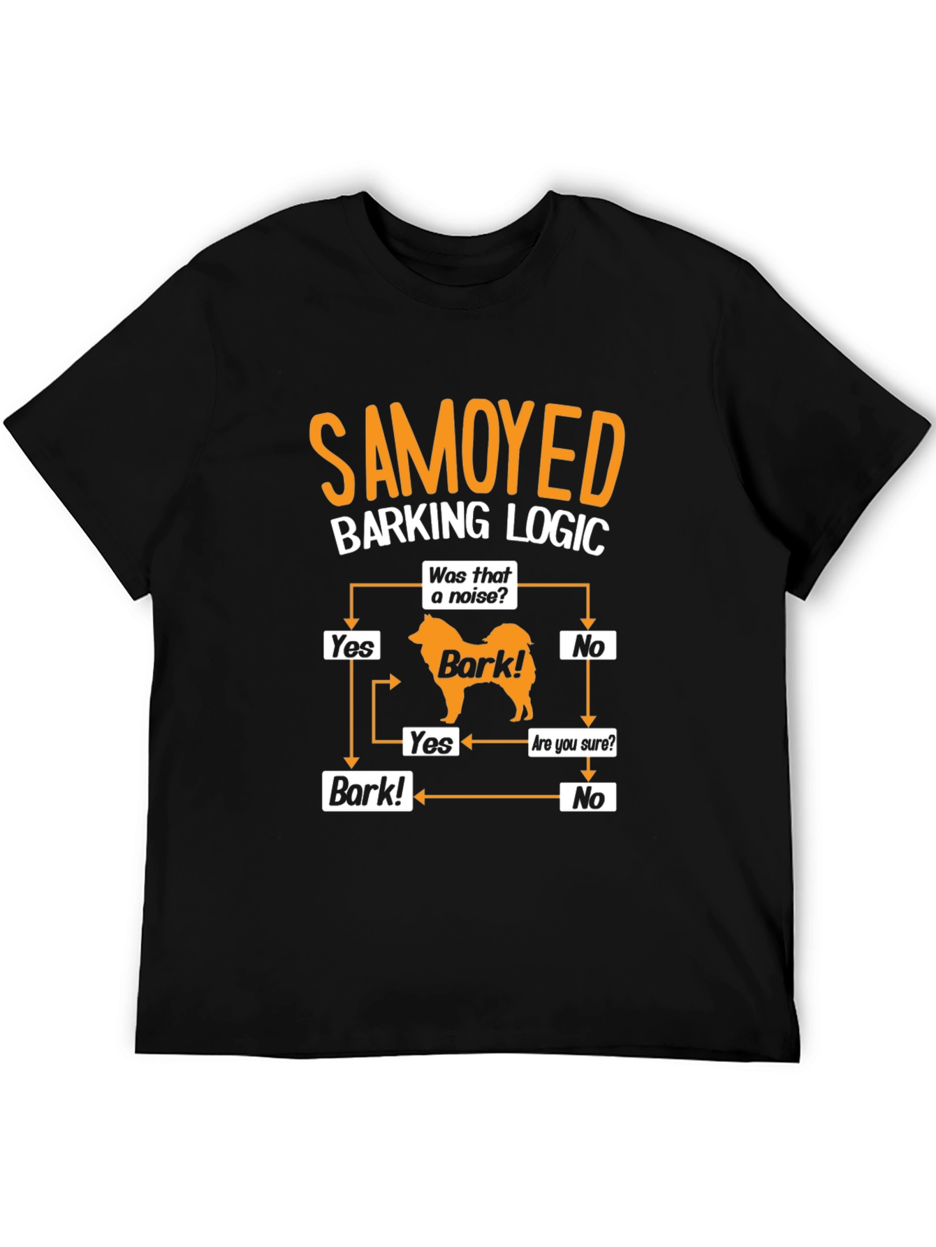 Camiseta Lógica de Ladridos Samoyedo