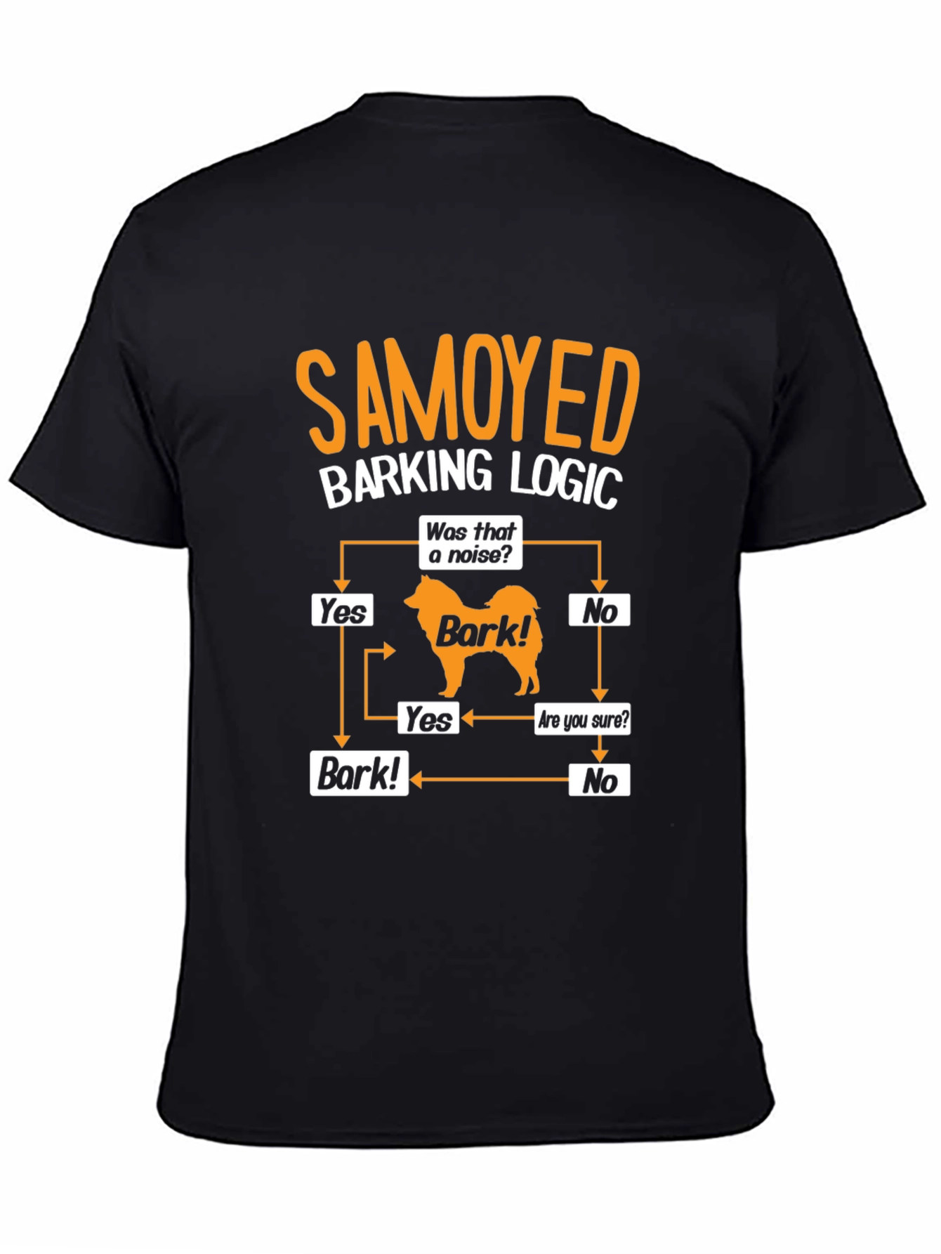 Camiseta Lógica de Ladridos Samoyedo