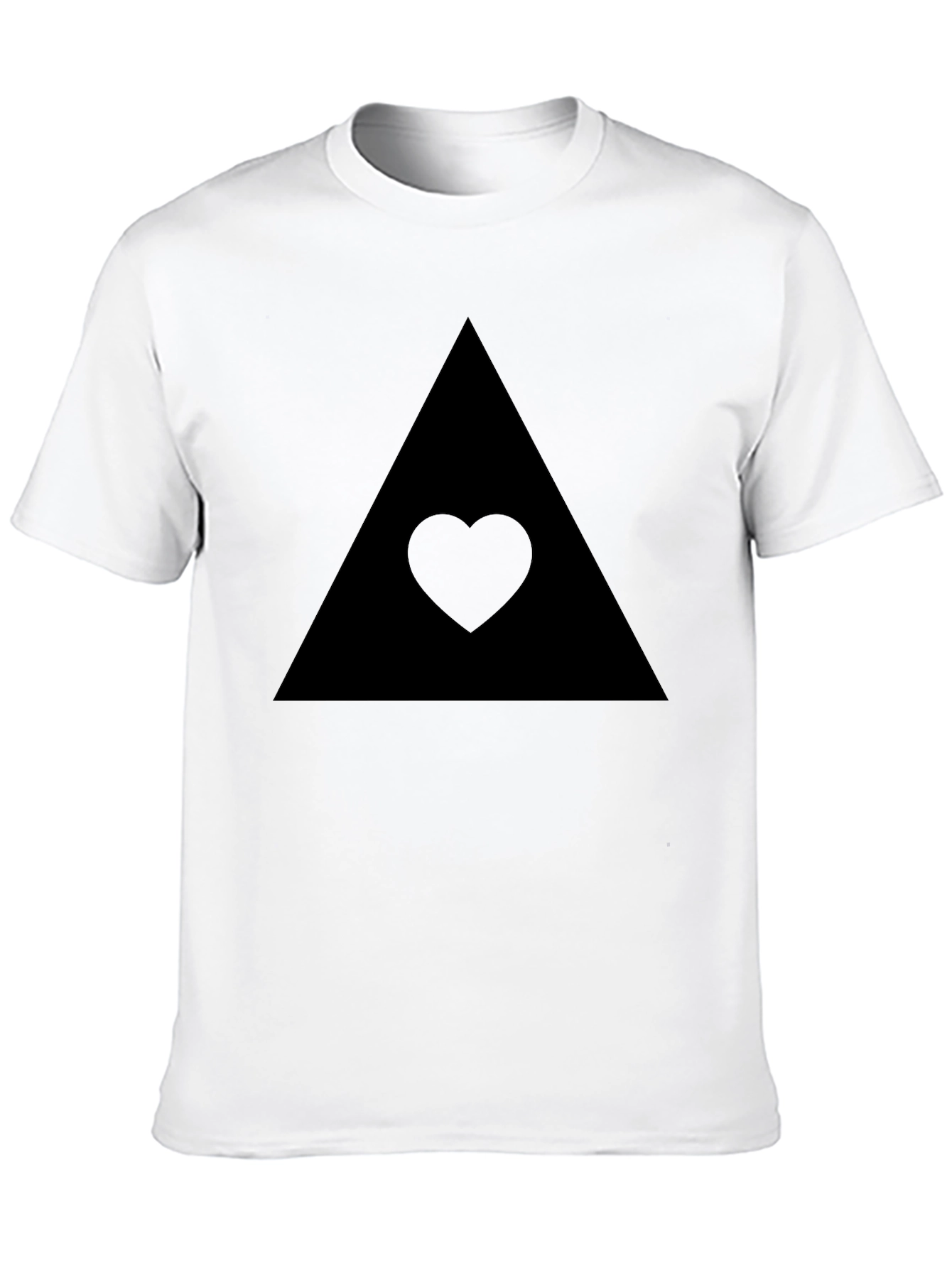 Camiseta Negra Triángulo Corazón