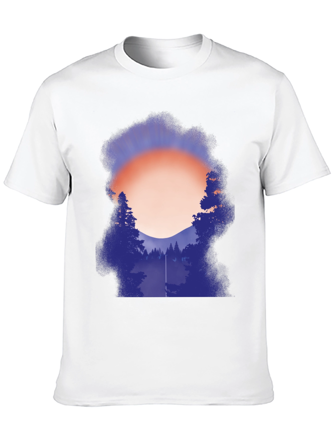 Camiseta Gráfica Hombre - Atardecer en el Bosque